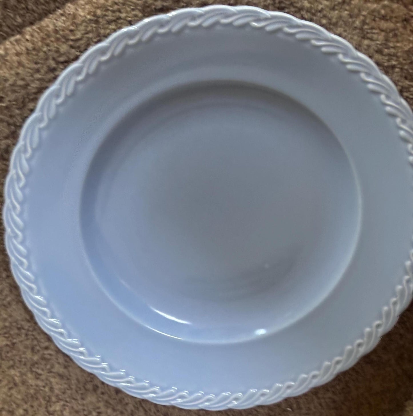 Vernon Kilns Native California Blue Large Platter, Delphine Blue Collection, Lover Antiques and Vintage