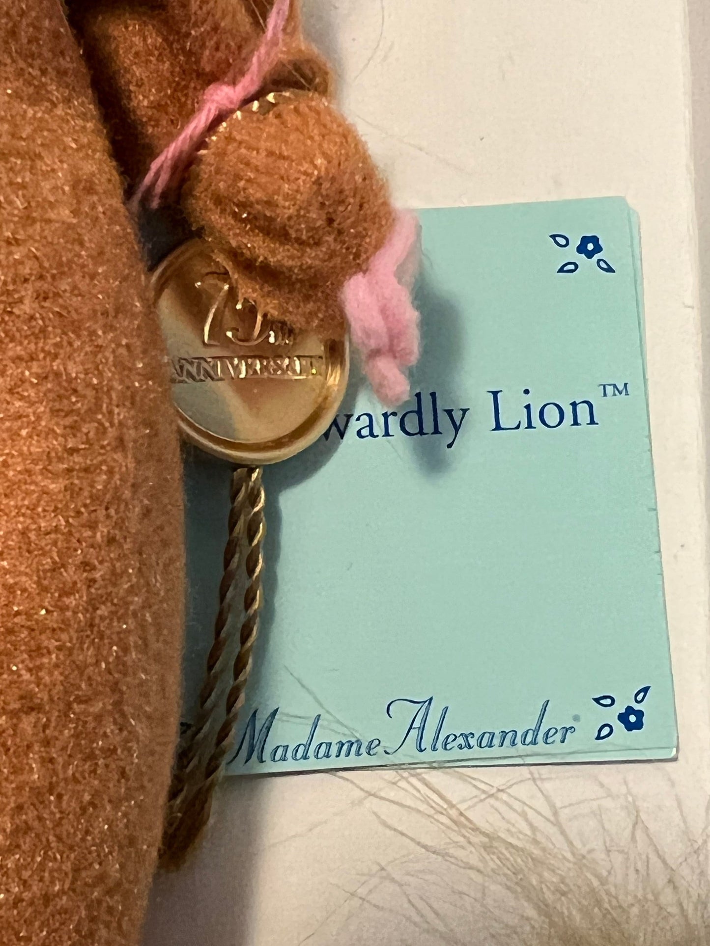 Vintage Madame Alexander Cowardly Lion No. 13220 8” doll from The Wizard of Oz Coward Lions Dolls