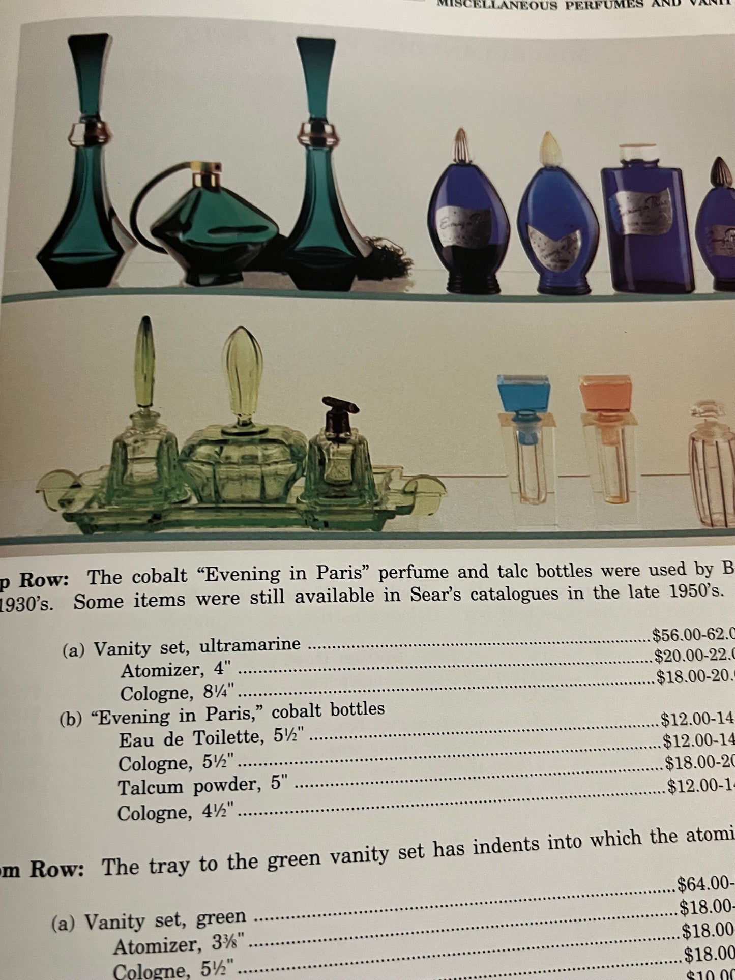 Bedroom & Bathroom Glassware of the Depression Years Fenton Cambridge Akro Agate Powder Jars Book Guide Lover Antiques and Vintage