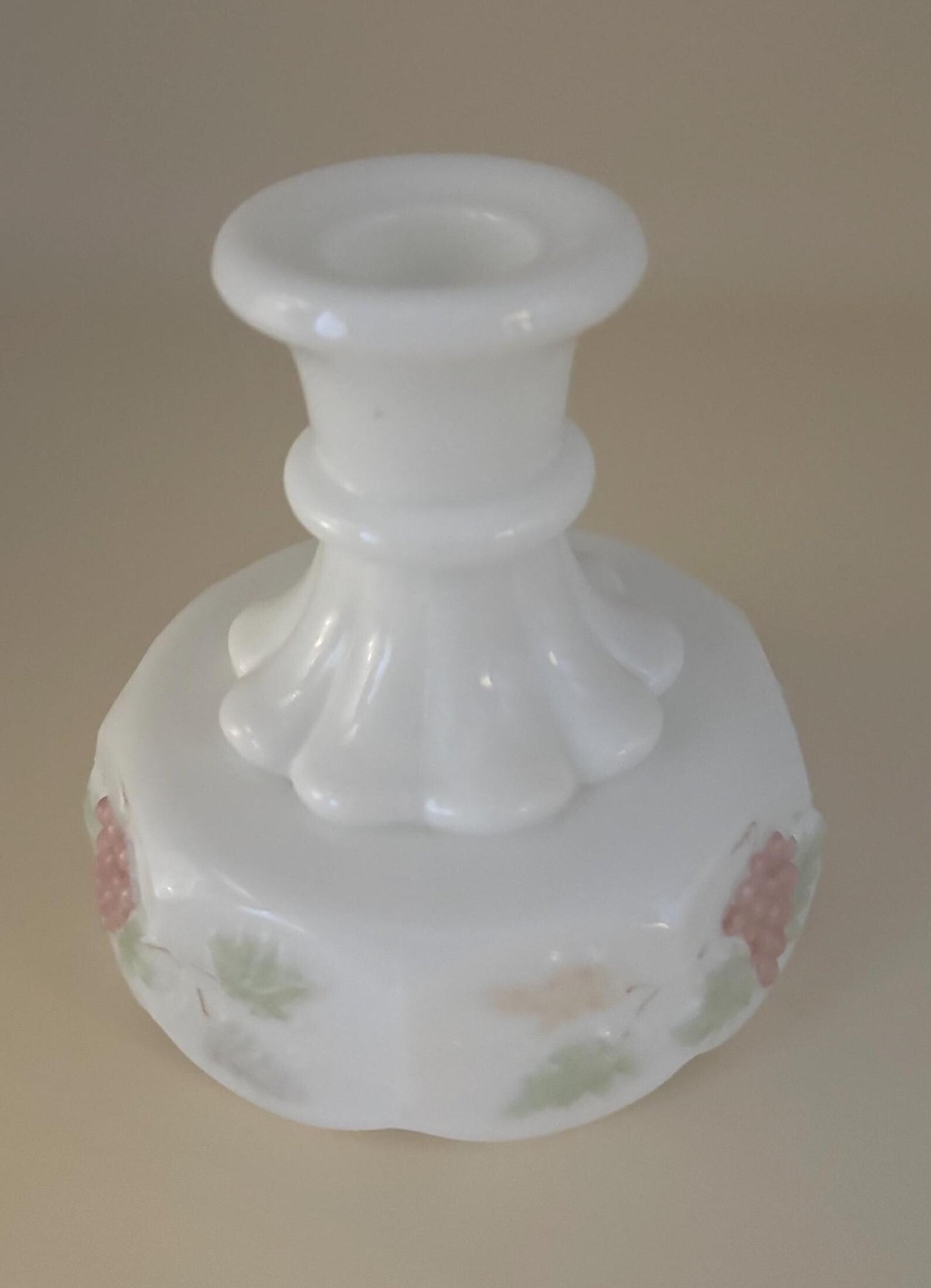 Vintage Westmoreland Grape Panel Set of Candle Holders Lover Antiques and Vintage