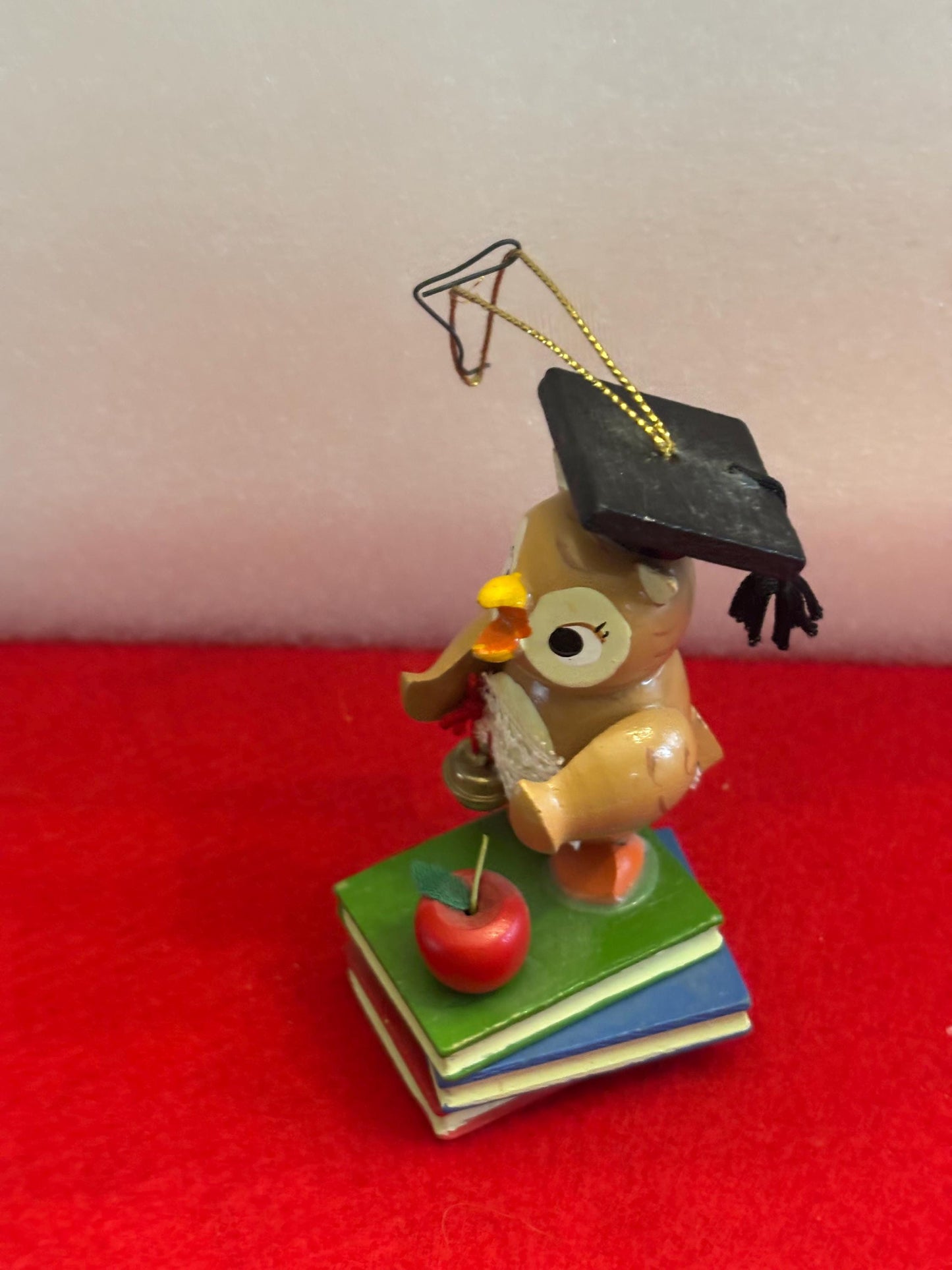 Kurt S. Adler Owl Ornament, Hand Carved Hand Painted Owl Figurine, Holiday Christmas Decor, Gift for Her