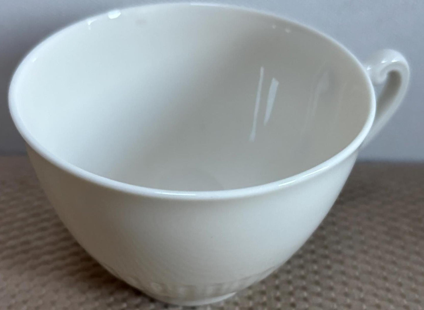 Vintage Shelledge White Cup with Handle with Narrow Flutes Edging Syracuse China Lover Antiques and Vintage