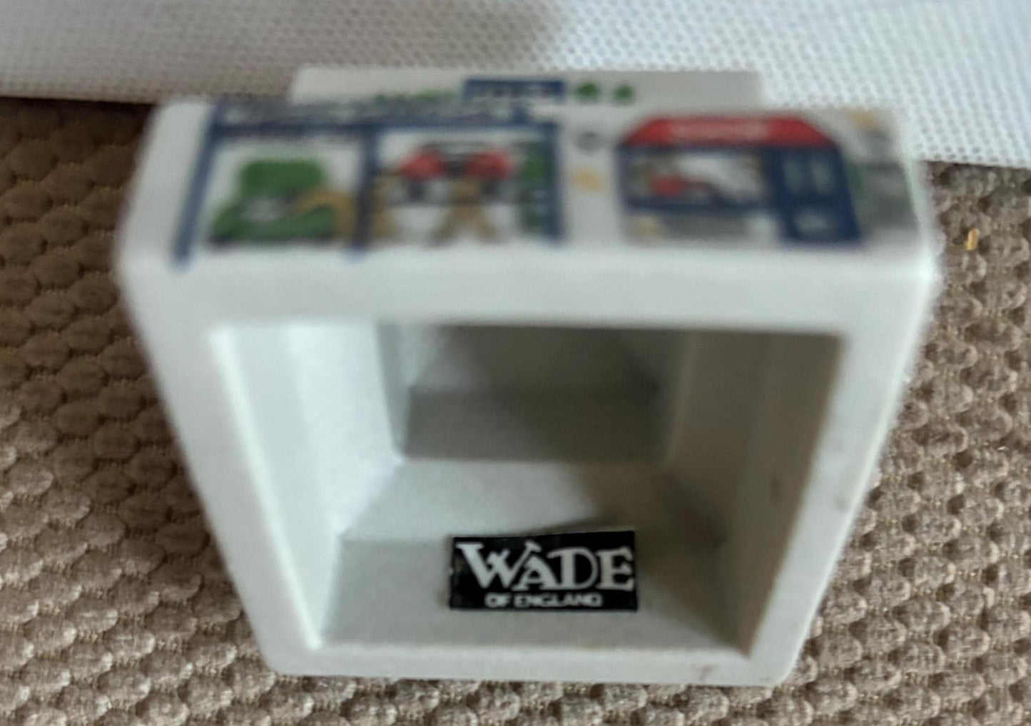 Vintage Wade Town Garage Whimsey in the Vale Miniature Porcelain Building Lover Antiques and Vintage