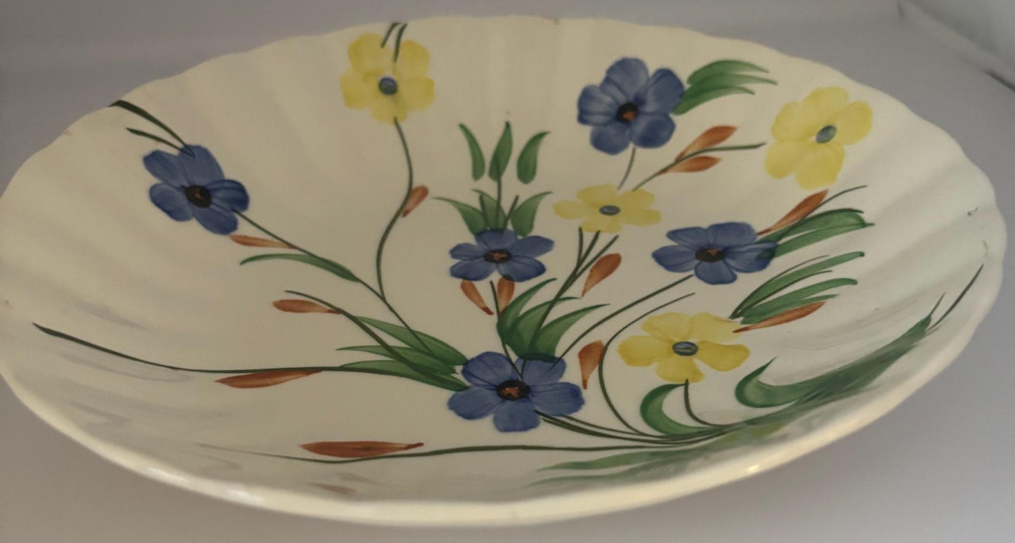 Blue Ridge Southern Potteries Vegetable Bowl, Summer Flowers Design, Lover Antiques and Vintage