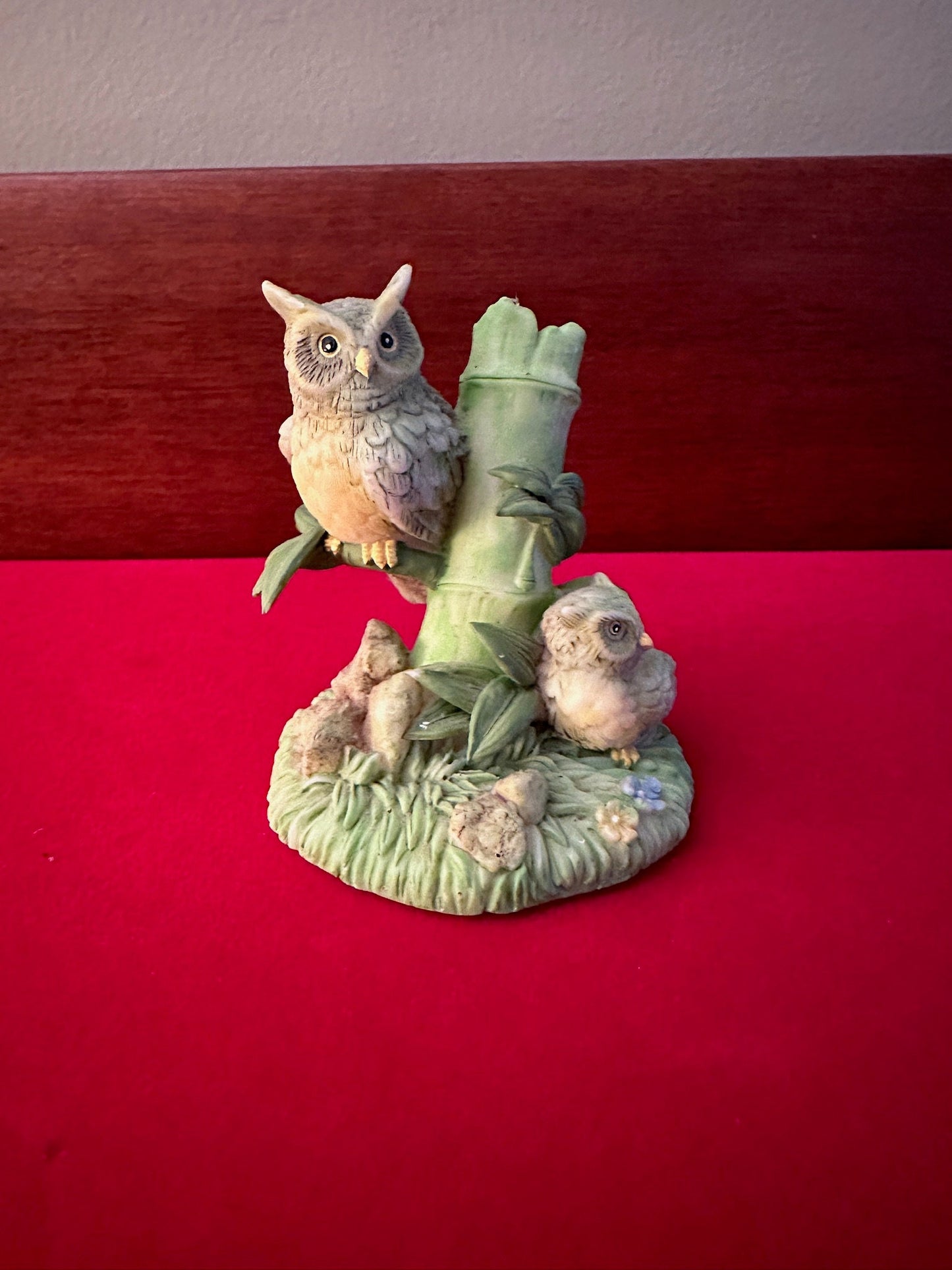 Vintage Porcelain Owl Figurine, Lover Antiques and Vintage