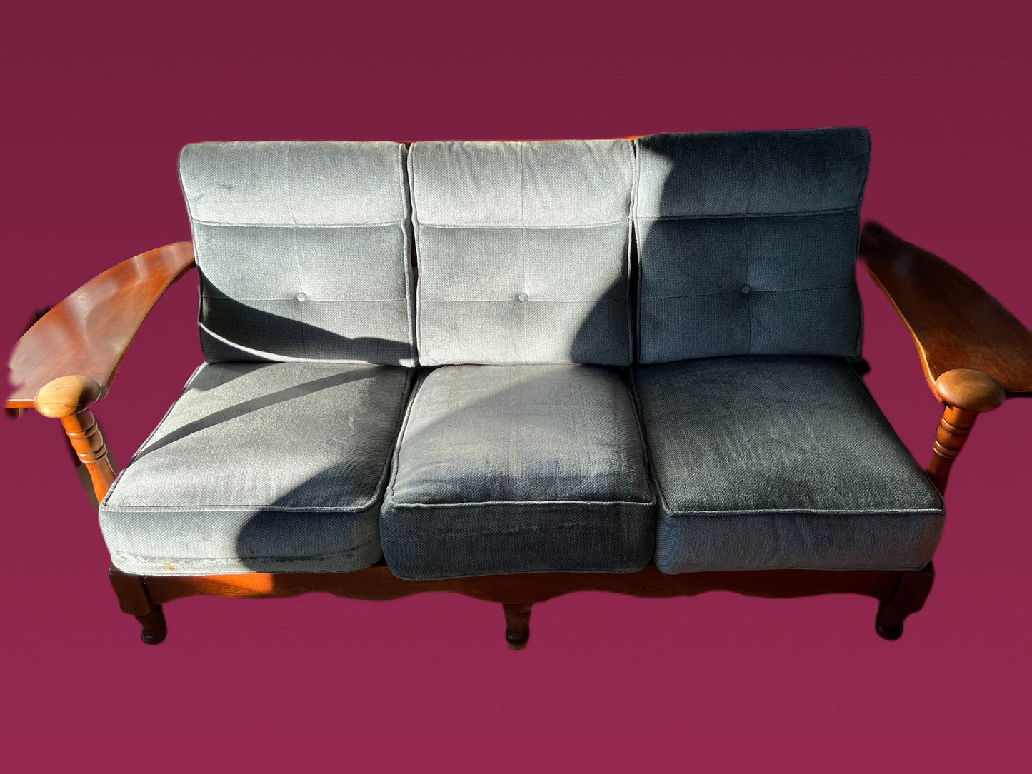 Cushman Council Room Settee No. 01853 Couch Sofa Mid Century Modern Couch Original Condition