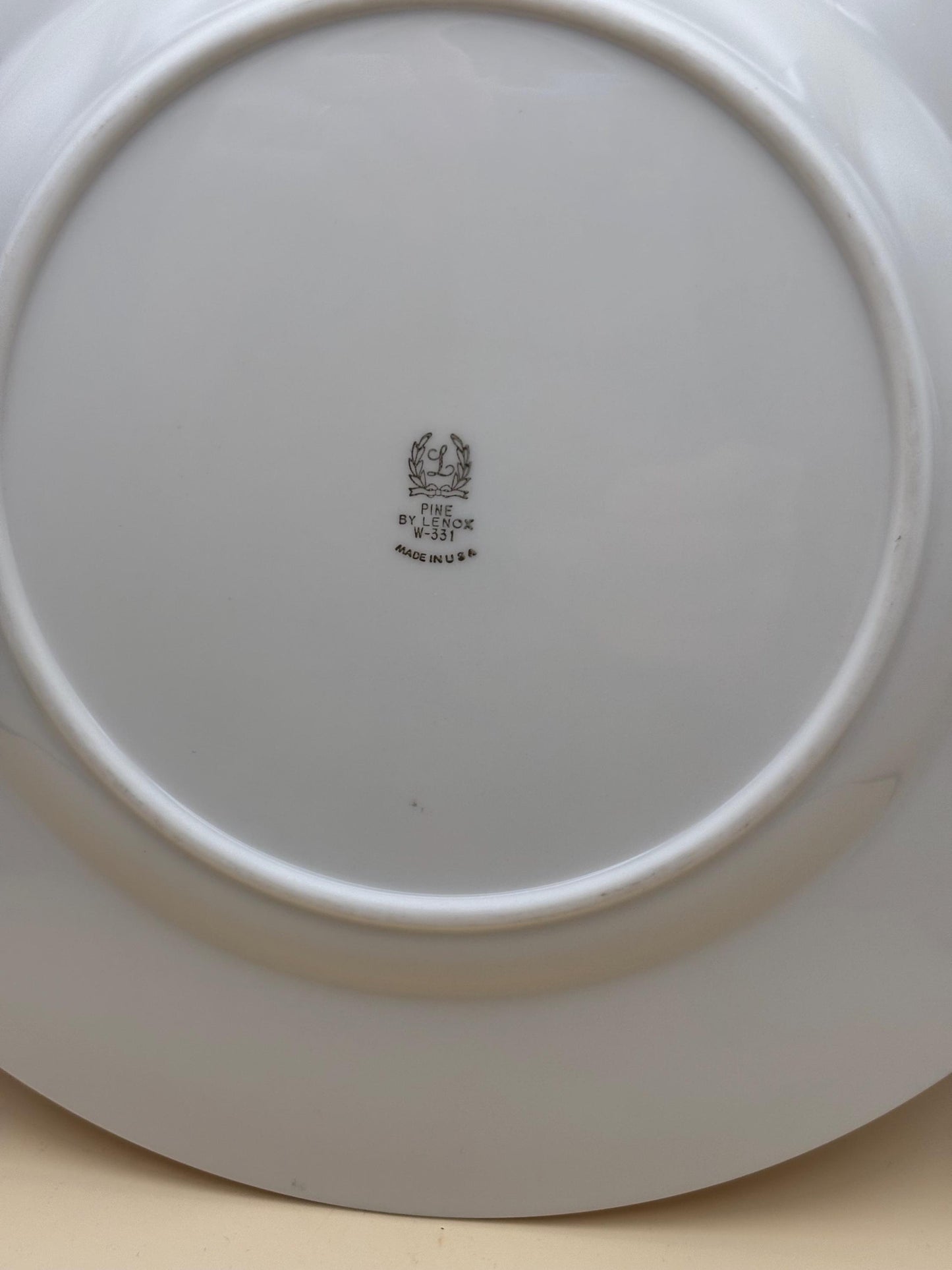 Vintage Lenox Pine Salad Plate, Bone China, Pine Cones and Needles, Lover Antiques and Vintage
