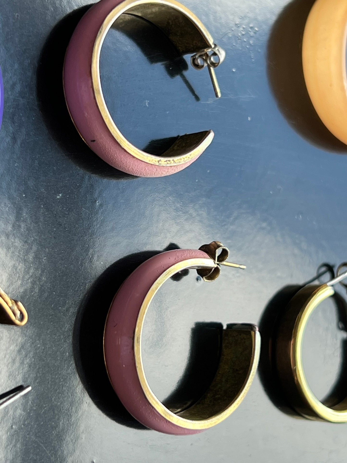 Vintage Hoop Earring Collection Set of 7 Pairs of Earrings Lover Antiques Vintage