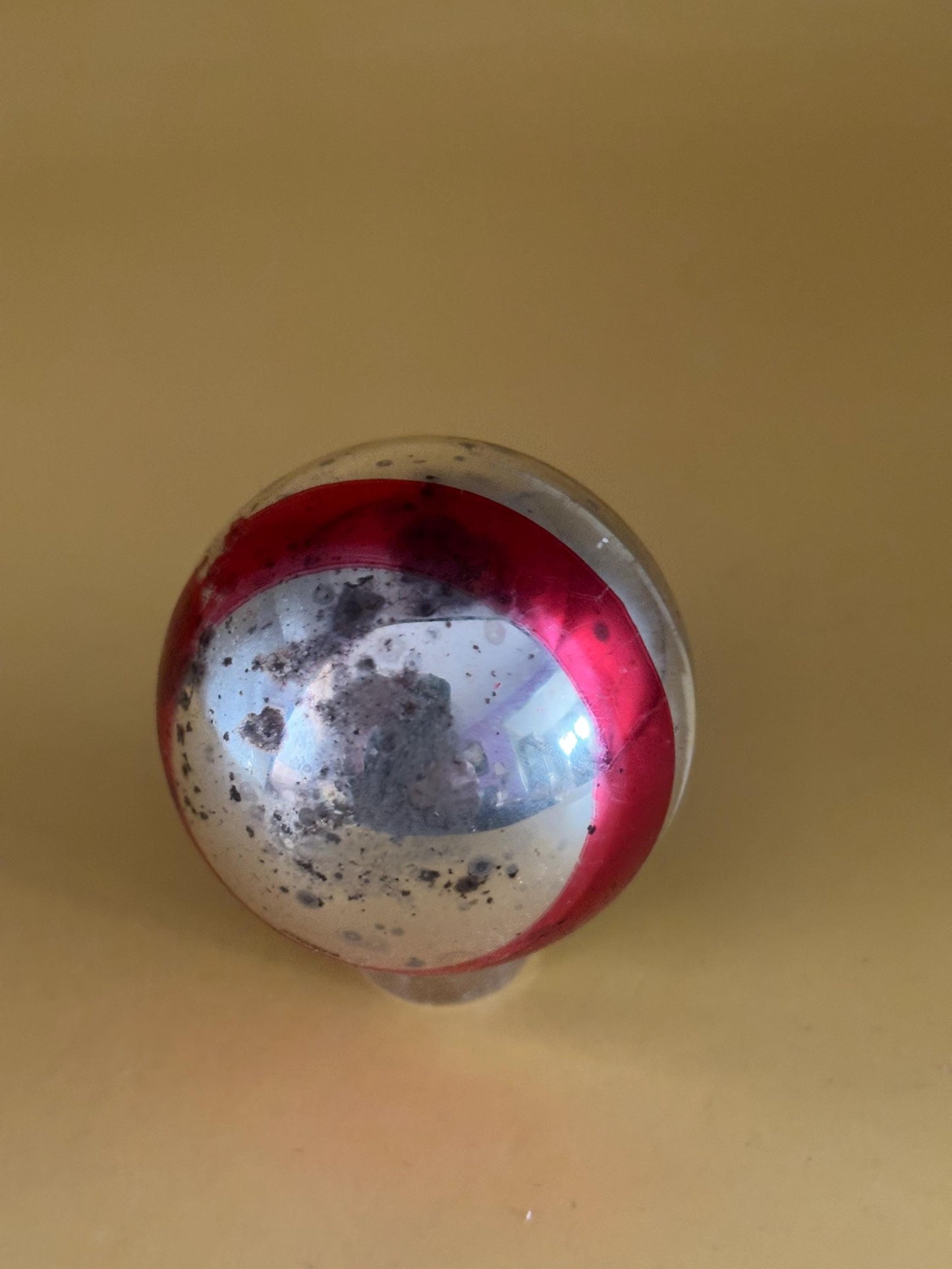 Shiny Brite Striped Ball Ornament Circle Circa 1940’s Lover Antiques and Vintage