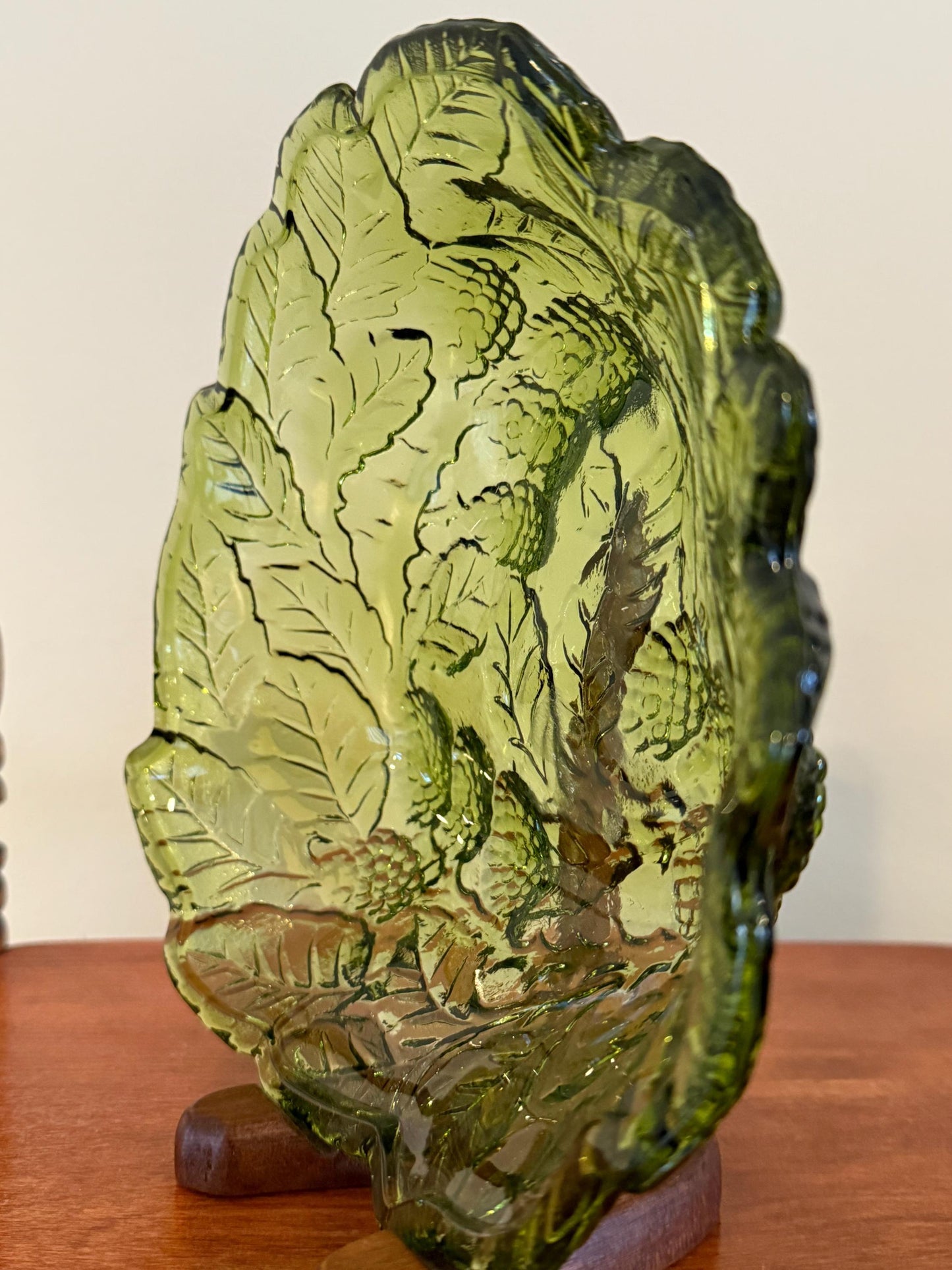 Green Glass Bowl Trinket Dish Avocado Home Decor Unique Gift for Her Green Trinket Dish