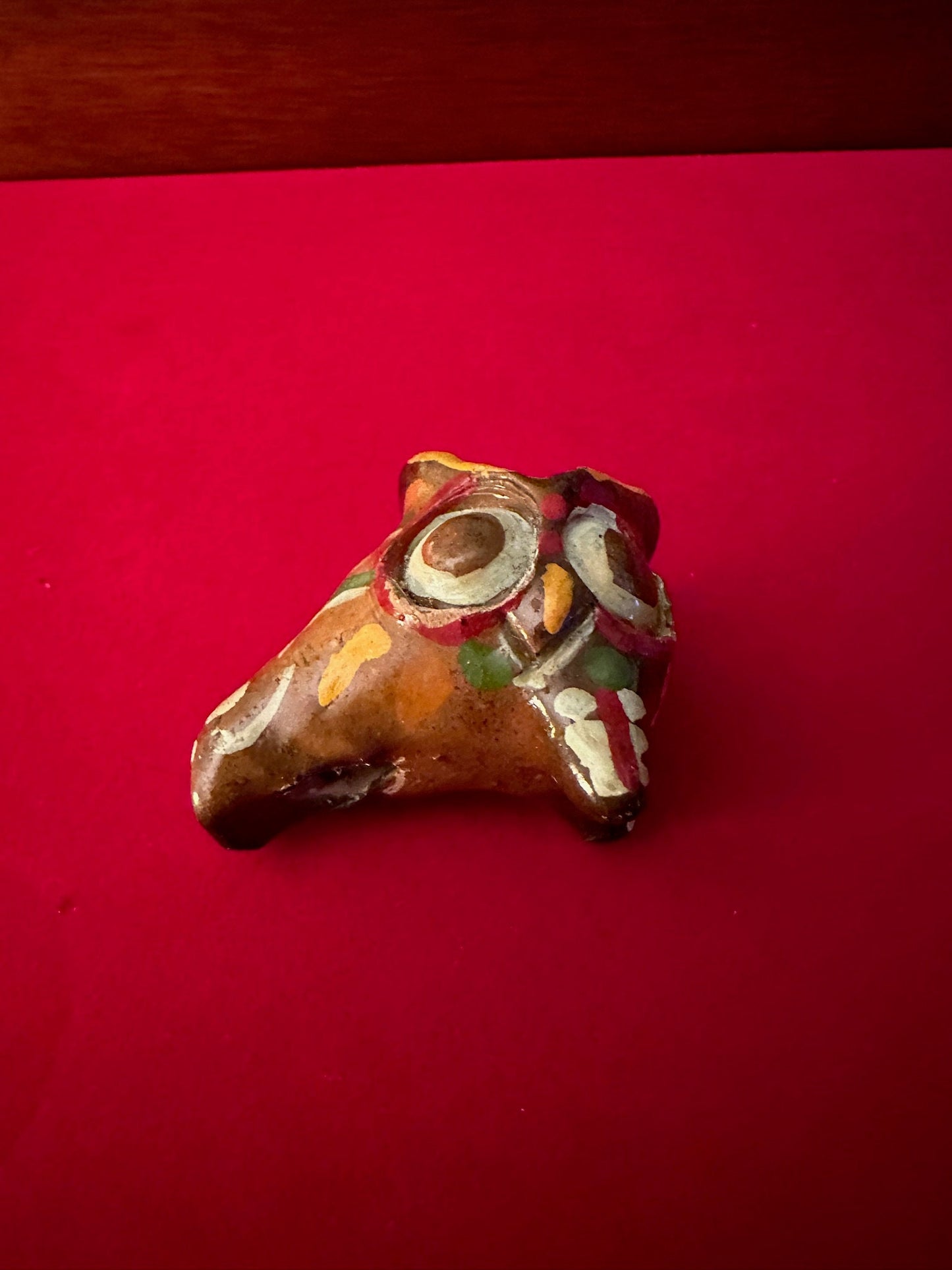 Vintage Tonala Mexican Pottery Owl - Signed Ken Edwards