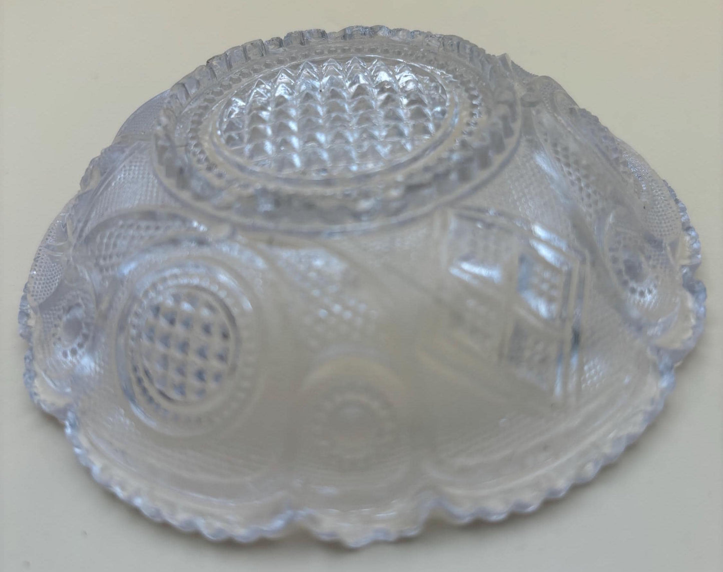 Vintage Peacock Crystal Glass Dish Nut or Candy Dish Serving Dish Lover Antiques and Vintage