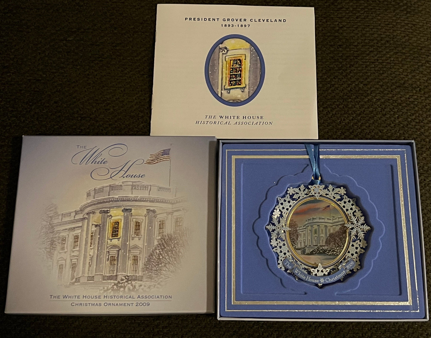 White House Historical Association 2009 Christmas Ornament: Grover Cleveland