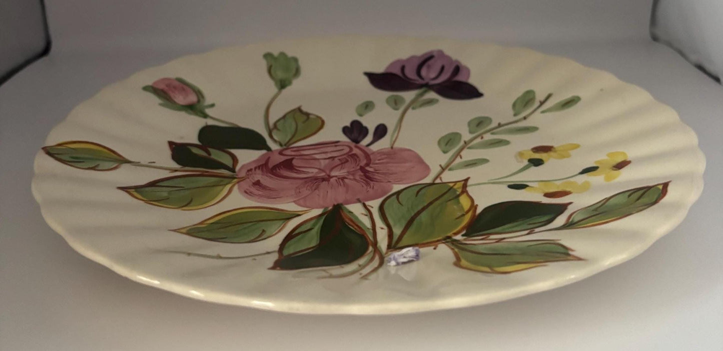 Blue Ridge June Bouquet Dinner Plate, by Southern Potteries, Circa 1930's, Lover Antiques and Vintage
