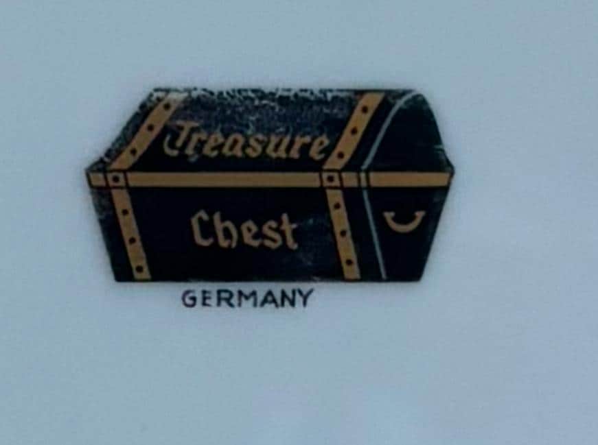 Vintage Large Platter Signed Treasure Chest Platter Lover Antiques and Vintage