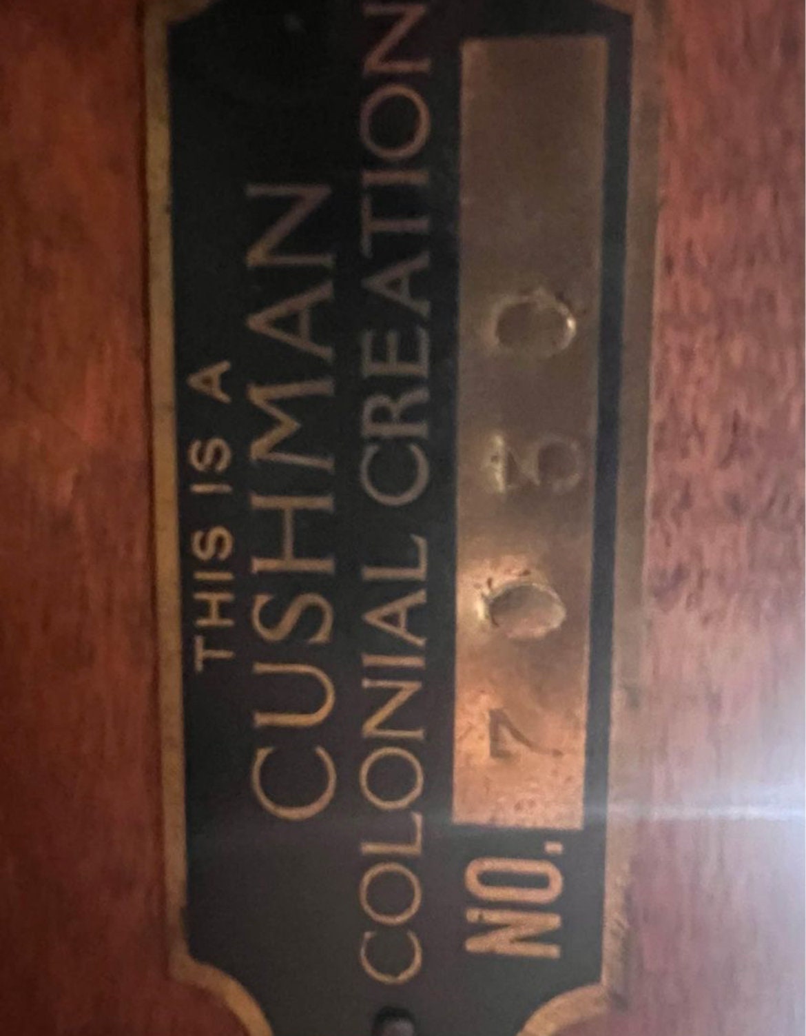 Cushman Brandywine Manor Table No. 7030: Mid Century Double Trestle