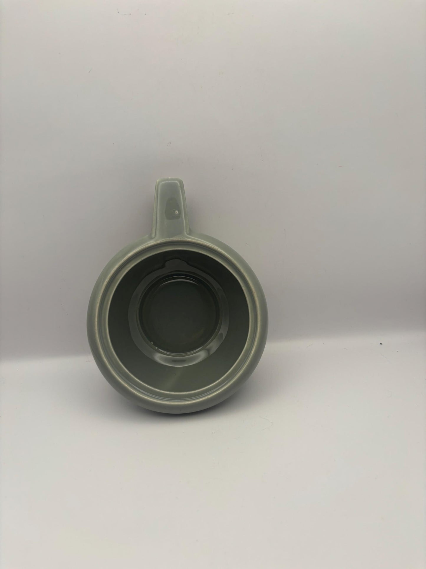 Russel Wright Mid Century Barrel Mug, Sage Green Cup, Lover Antiques and Vintage