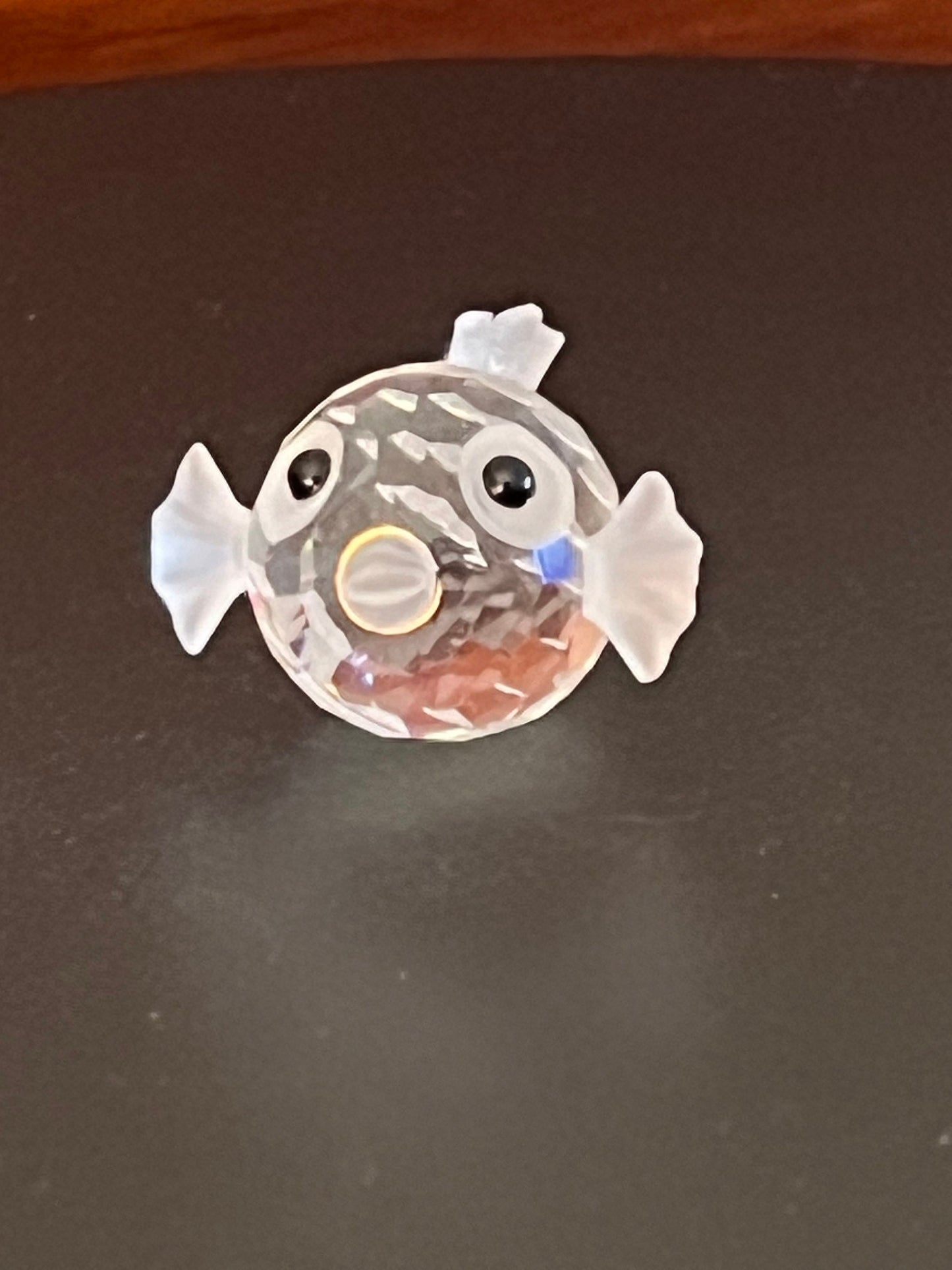 Vintage Crystal Fish Figurine: Under the Sea Art, 1" Collectible