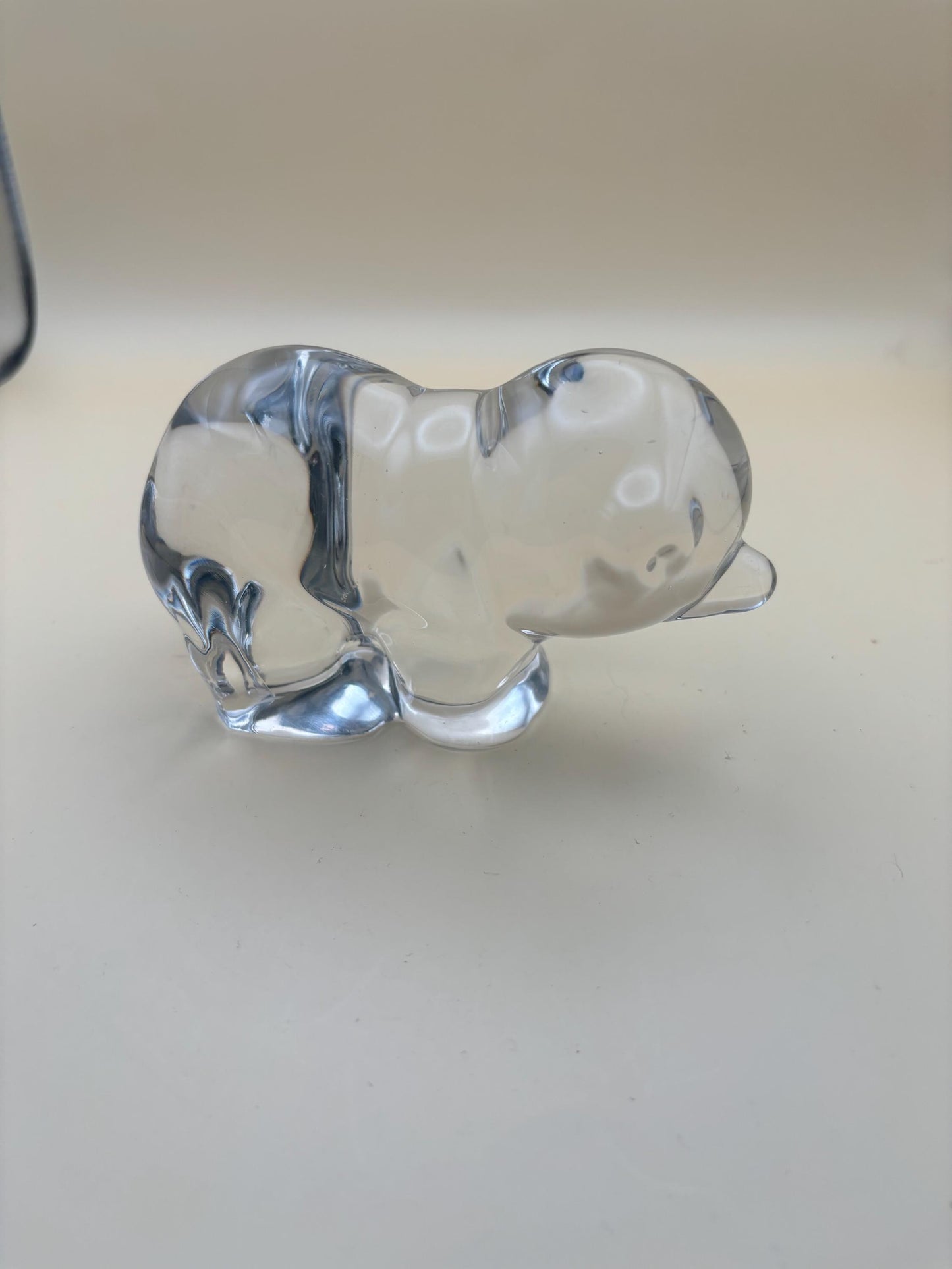 Vintage Glass Bear Cub Glass Animal Glass Art Paperweight Lover Antiques and Vintage