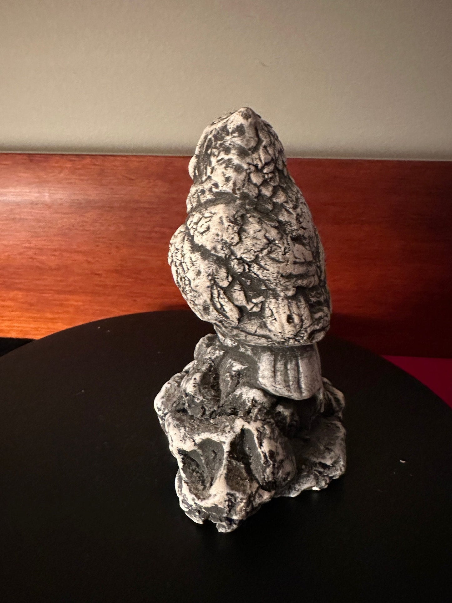 Mount St. Helen's Ash Owl Figurine: Signed Clay Collectible