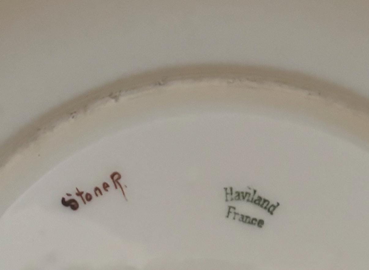 Antique Haviland Porcelain Serving Plate Made in France Lover Antiques and Vintage
