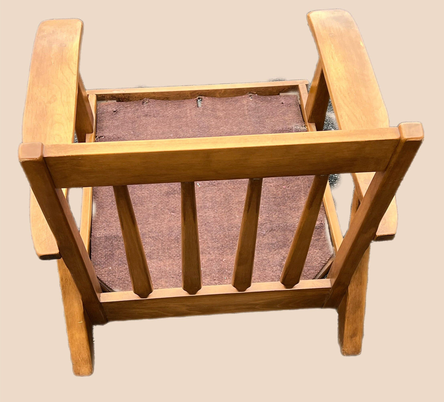 Cushman Londonderry Chair No. 5385: Mid Century Modern Paddle Arm Chair