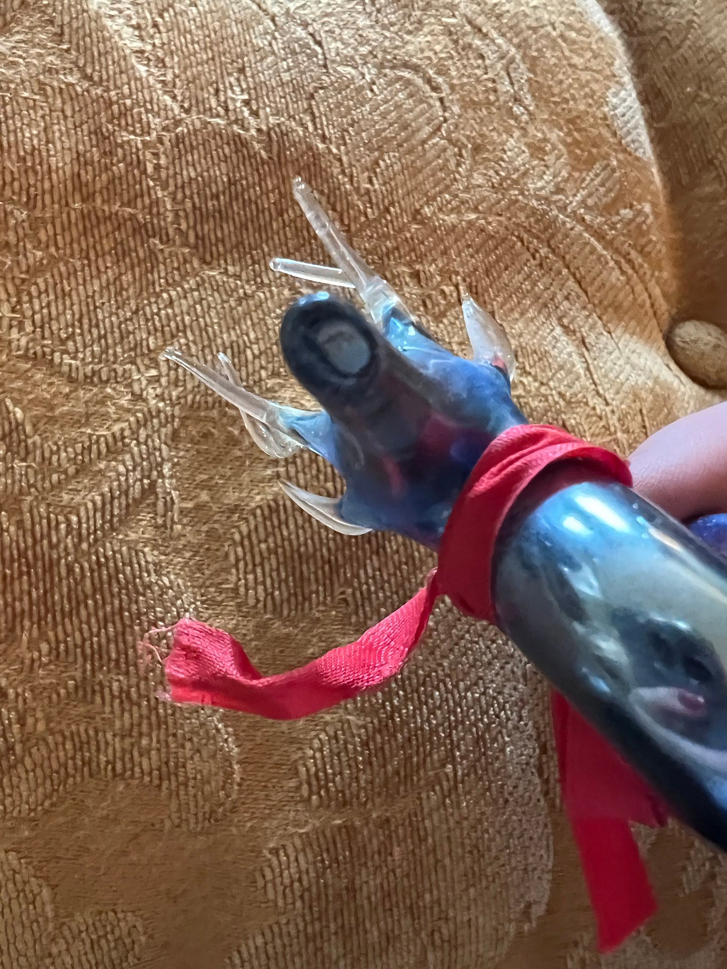 Vintage Hand Blown Glass Reindeer Ornament - Made in Germany