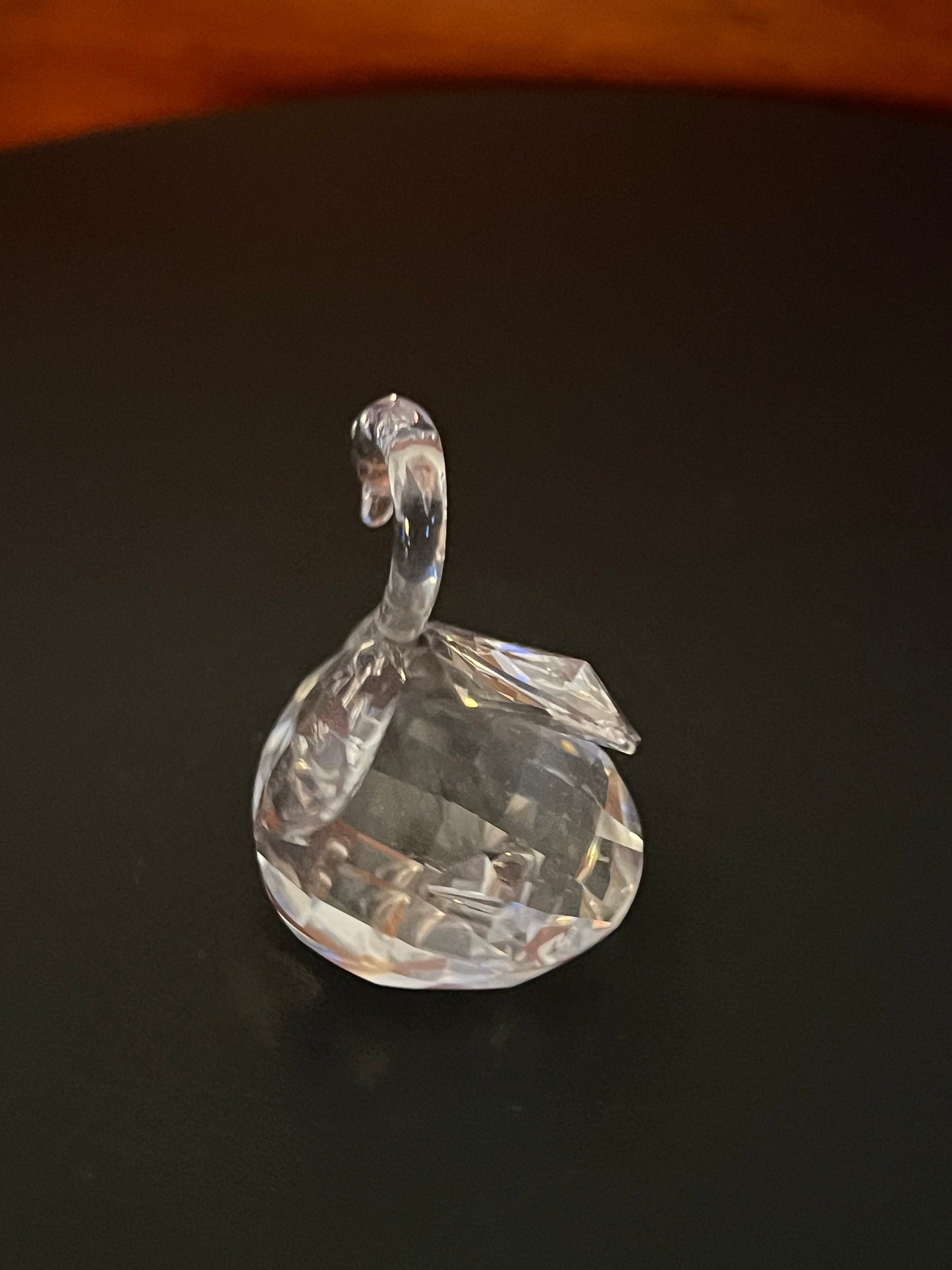 Vintage Swan Crystal Figurine, Lover Antiques and Vintage