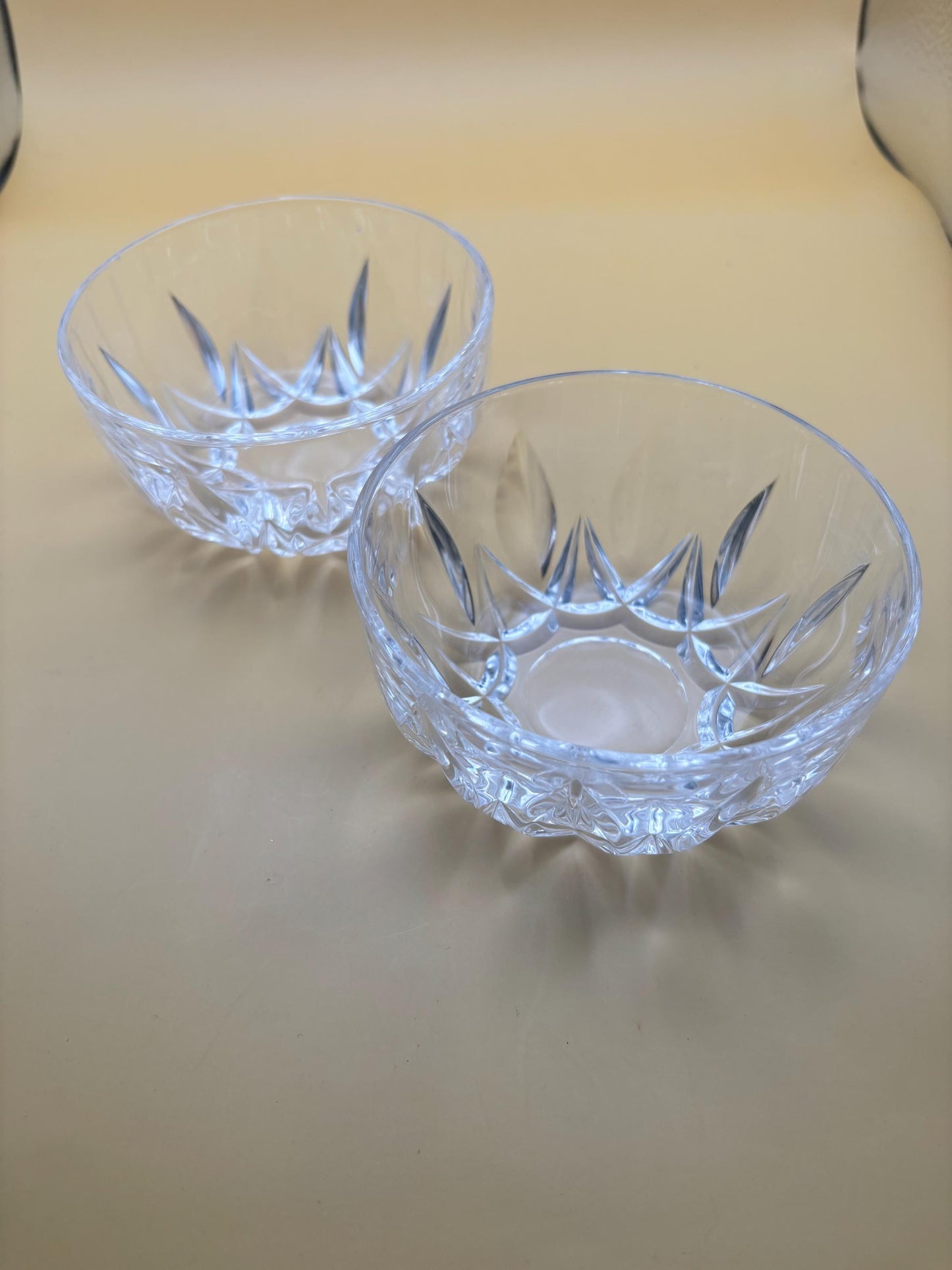 Vintage Crystal Bowls Set of 2 Lover Antiques and Vintage