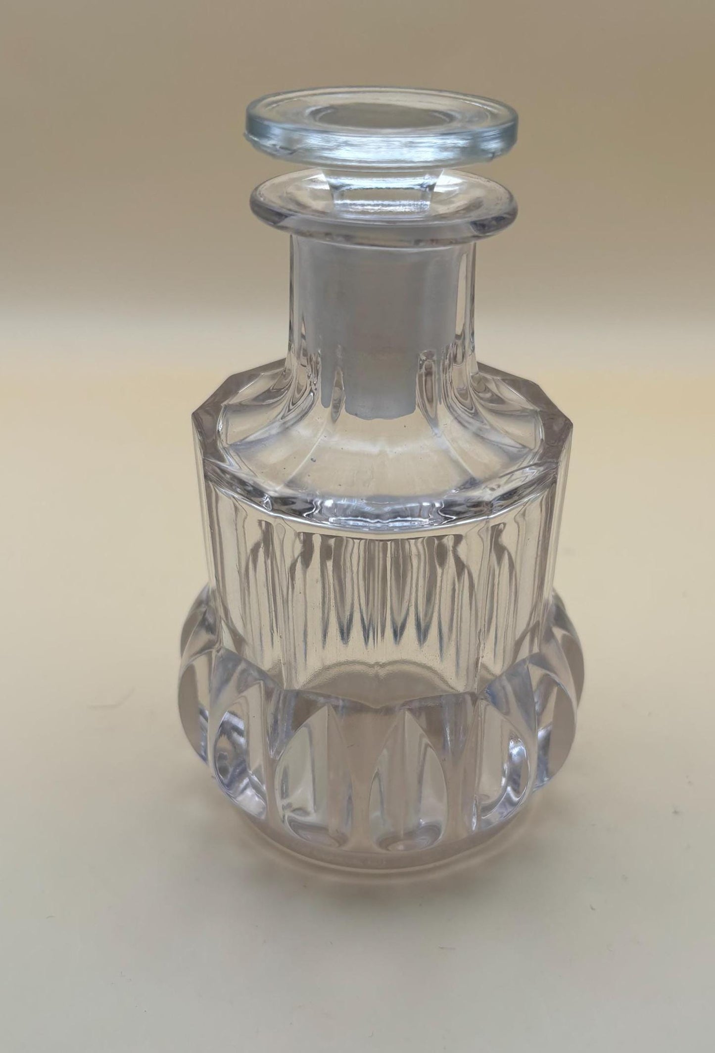 Vintage Glass Perfume Bottle with Stopper Glass Decanter Lover Antiques and Vintage