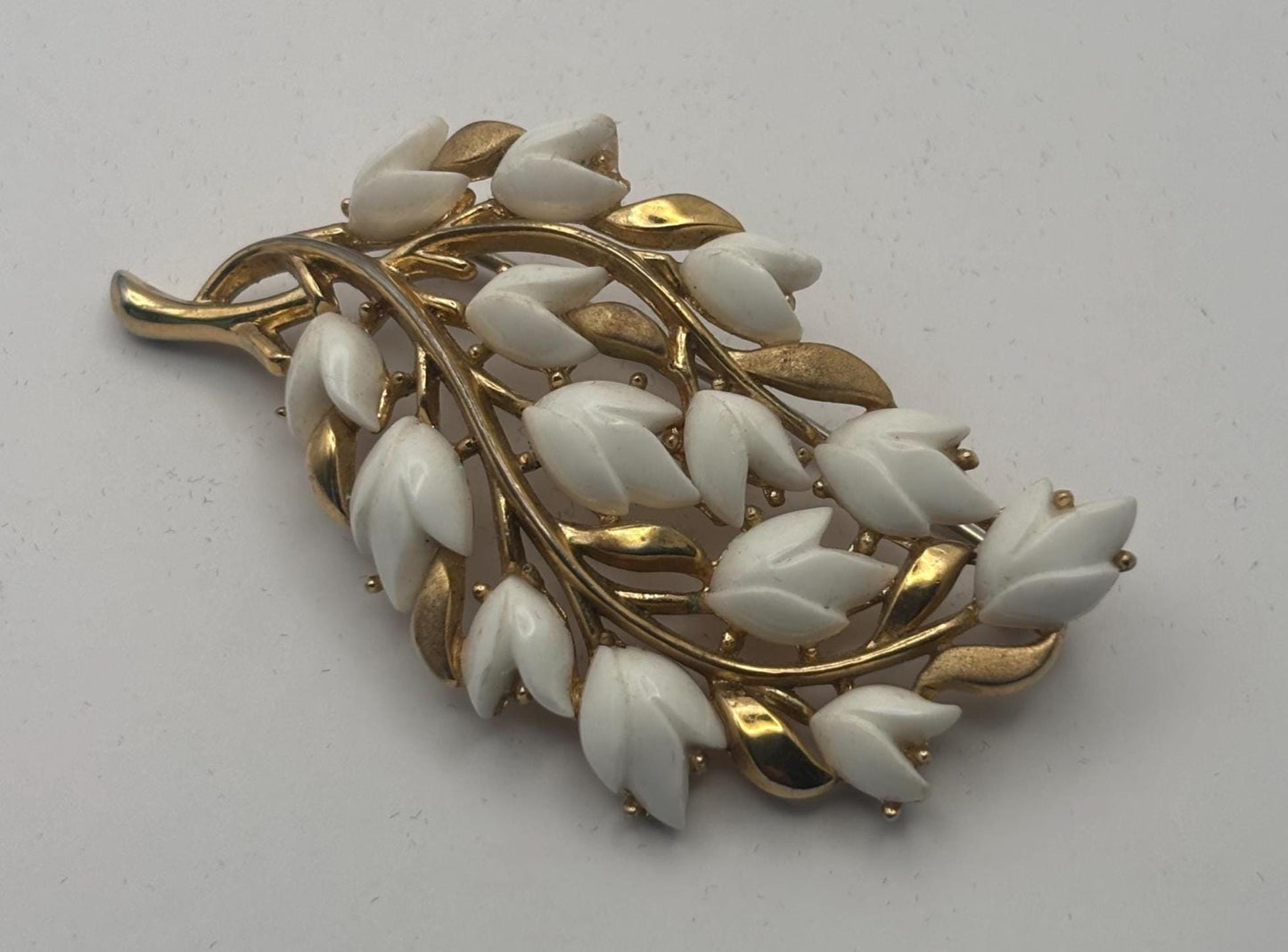 Crown Trifari Tulip Flower Brooch, by Alfred Phillipe