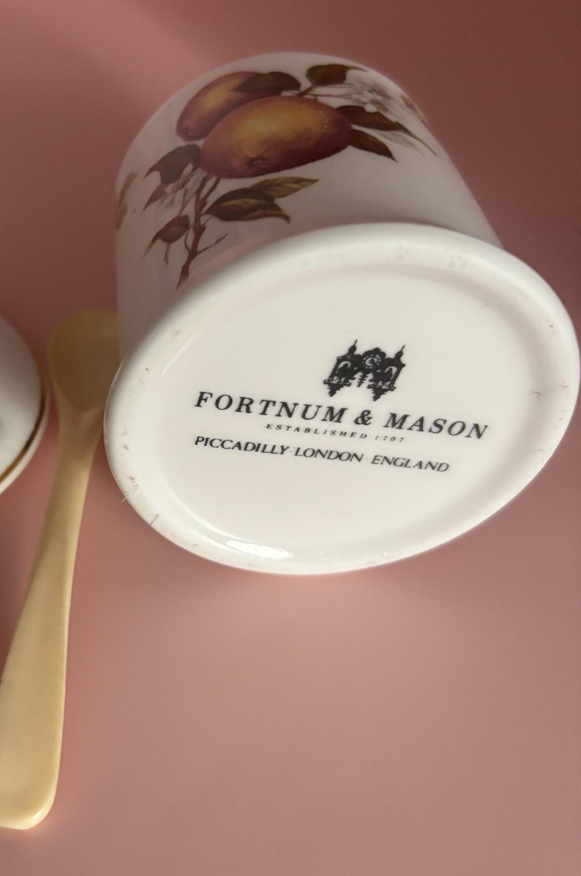 Vintage Fortnum & Mason Sugar Dish with Spoon and Lid Lover Antiques and Vintage