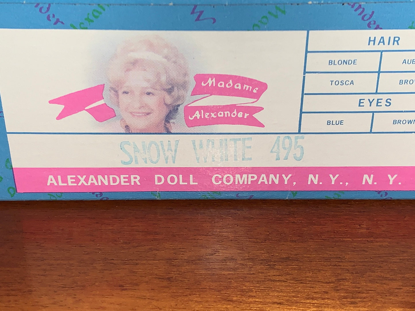 Vintage Madame Alexander Snow White Doll #495, Bride Vintage Doll, New in Box, Lover Antiques and Vintage