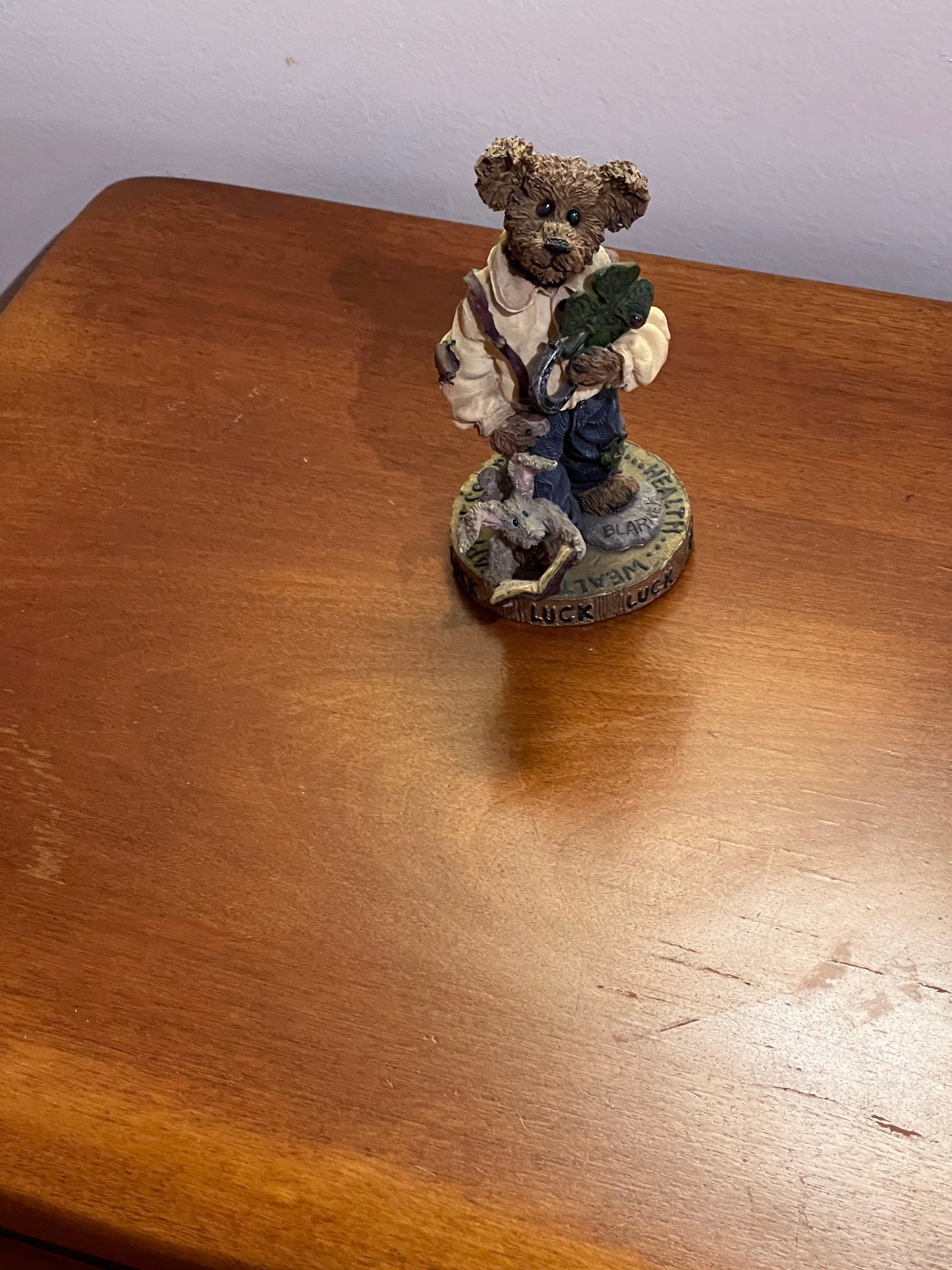 Vintage Boyds Bears & Friends Chance O’ Sullivan Feelin’ Lucky Bearstone Collection Lover Antiques and Vintage