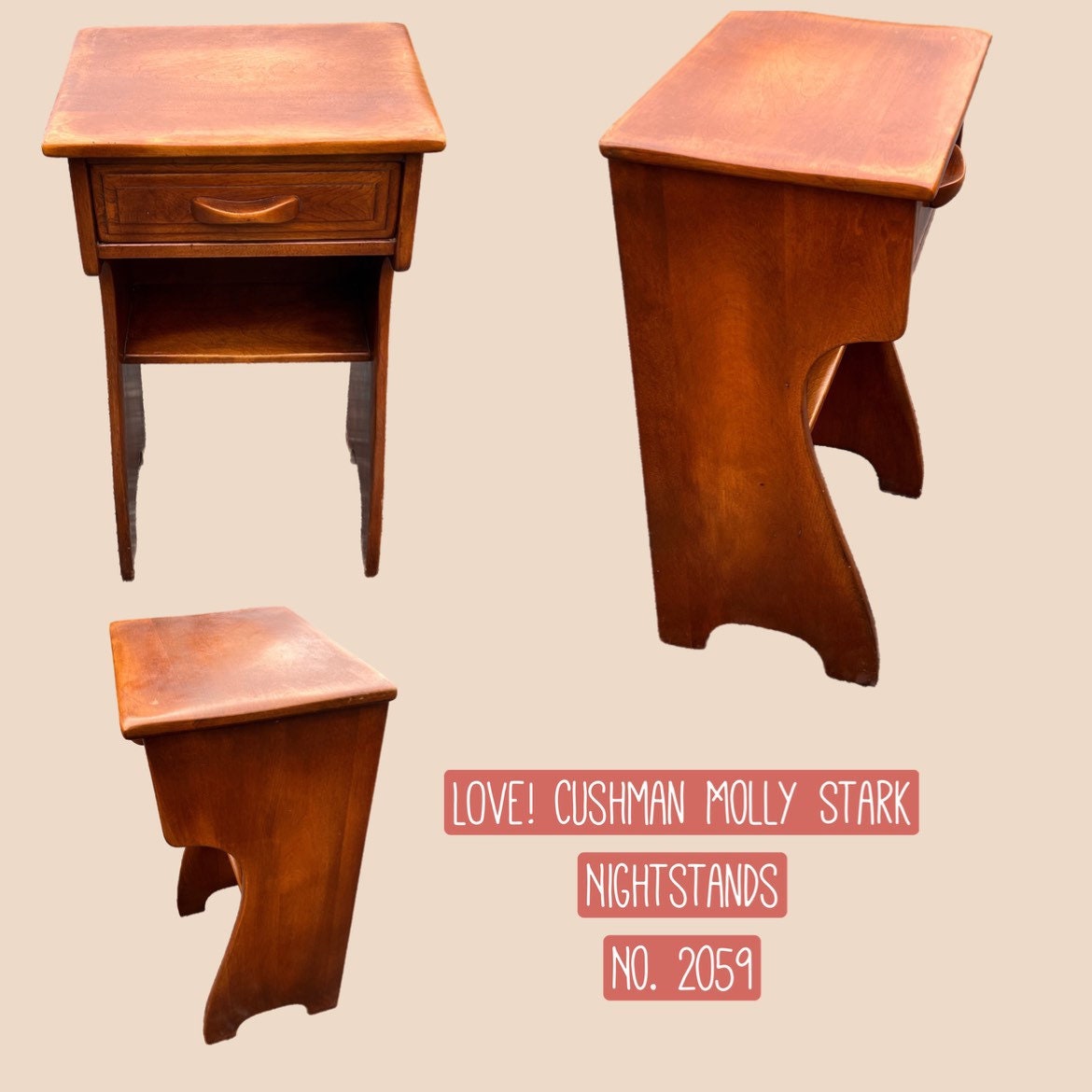 Cushman Colonial Creations Molly Stark Night Table No. 2059 end table side nightstand