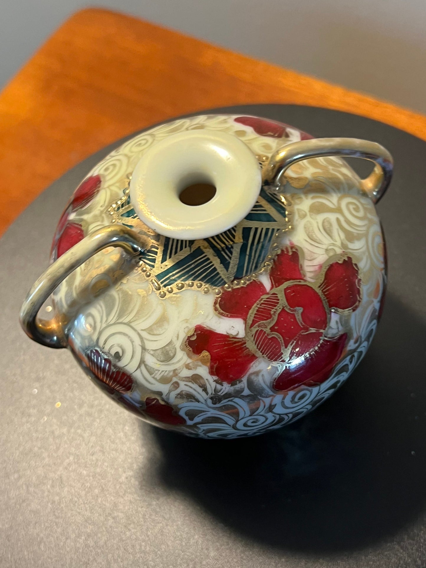 Vintage Nippon Hand Painted Japanese Porcelain Vase