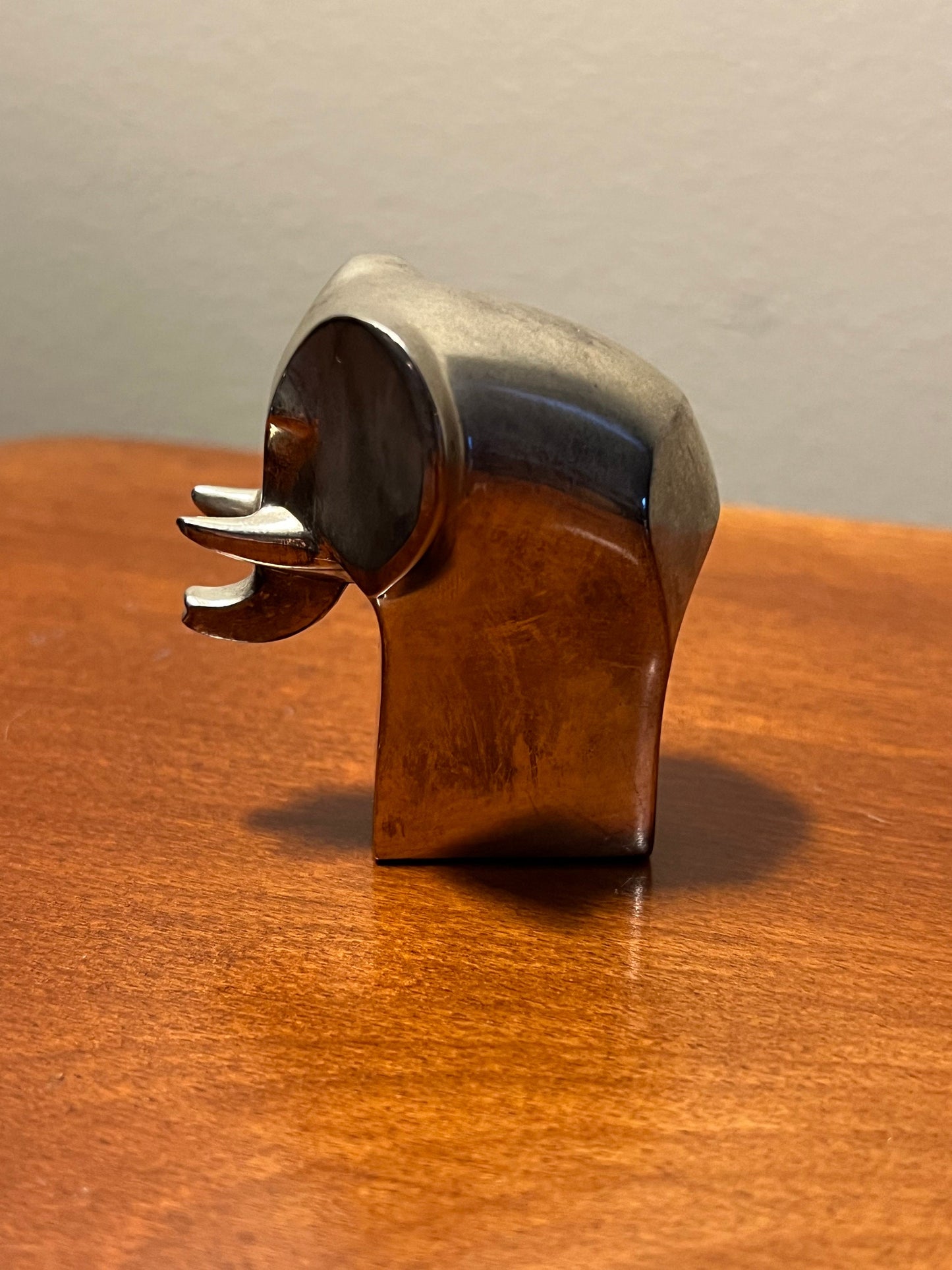 Vintage Dansk Elephant Paperweight silver plated art piece gift elephants Lover Antiques and Vintage