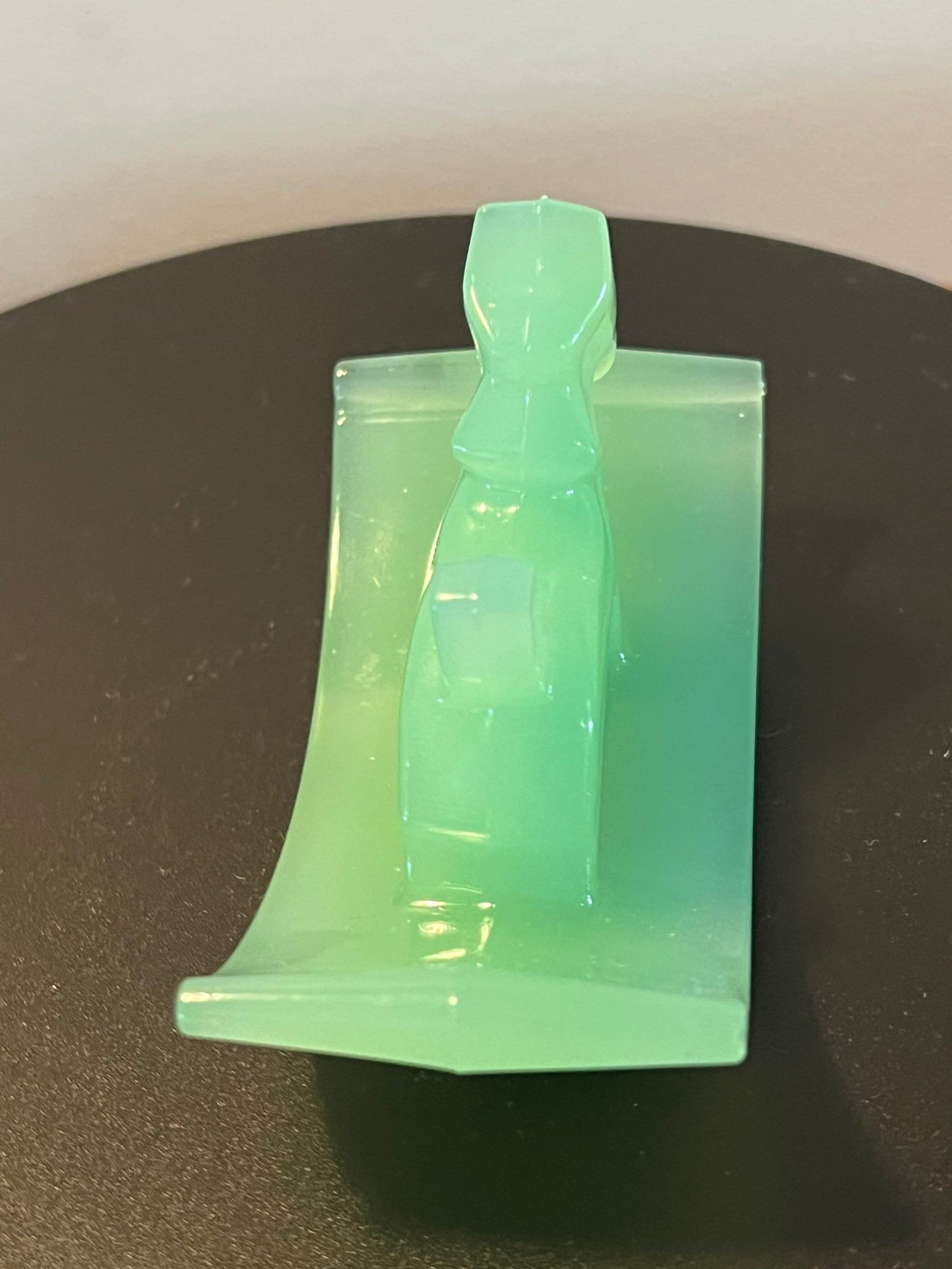 Vintage Jadeite Scottie Dog Ink Blotter by Houze Glass, Scottie Dog Green Blotter, Lover Antiques and Vintage