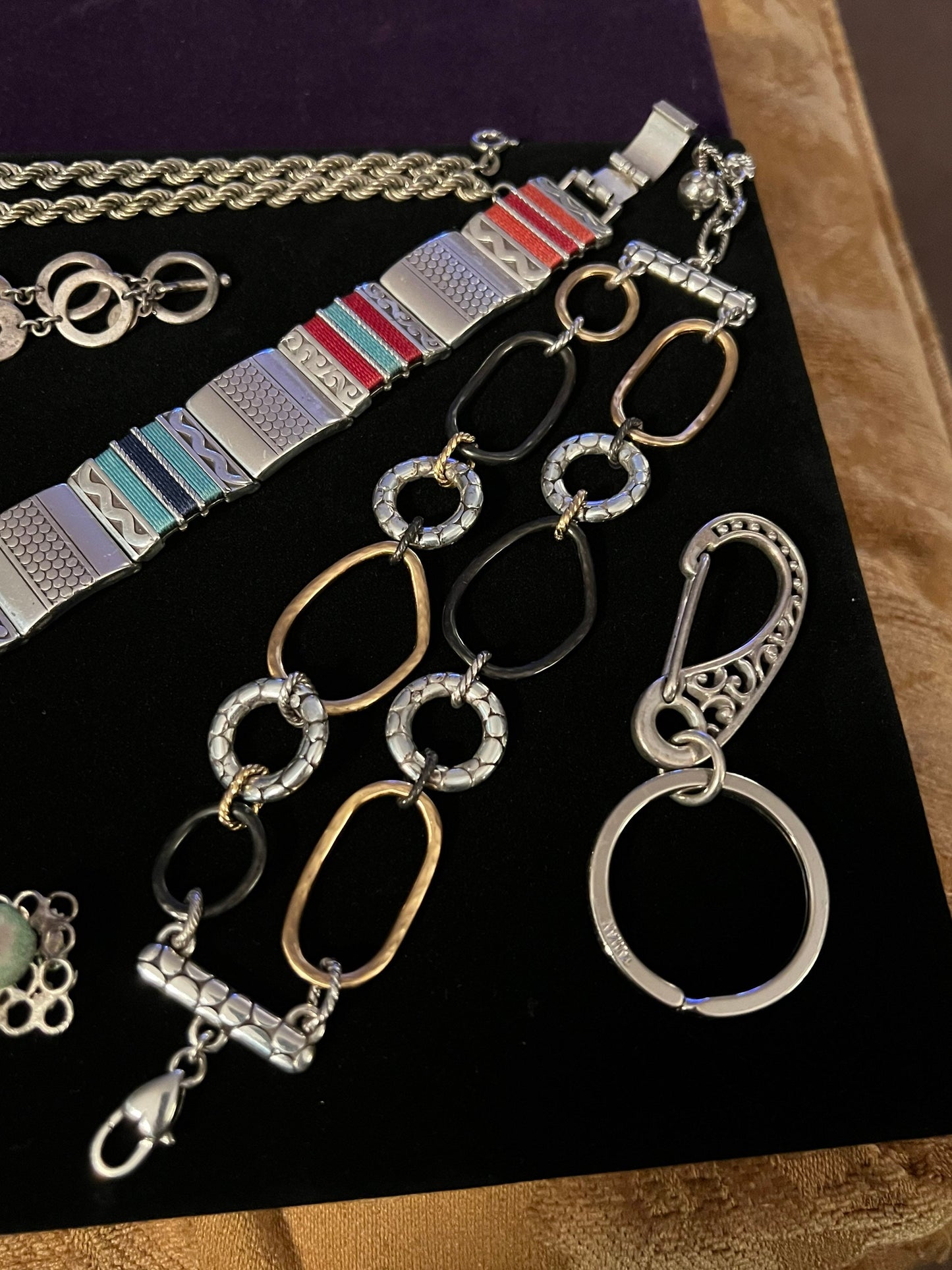 Vintage Jewelry Lot Necklaces Bracelets Jewelry Collection pieces Jewelry Lover Antiques necklace bracelet keychain