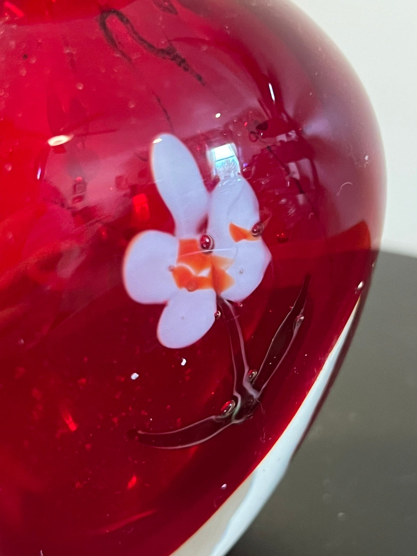 Vintage Italian Murano Millefiori art glass bottle hand blown glass art
