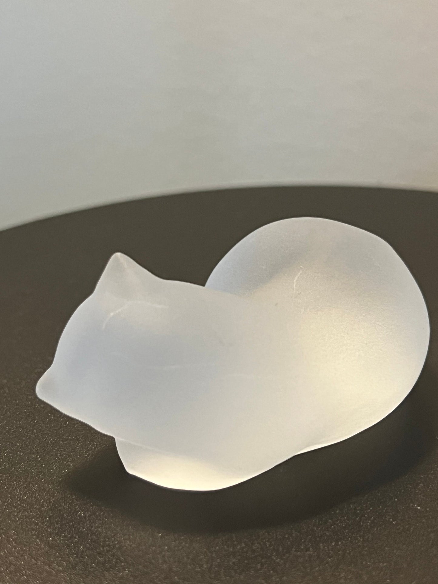 Vintage Frosted Glass Cat Figurine by the Franklin Mint Statue Cats of all kinds Cats Kitten Art Glass Lover Antiques and Vintage
