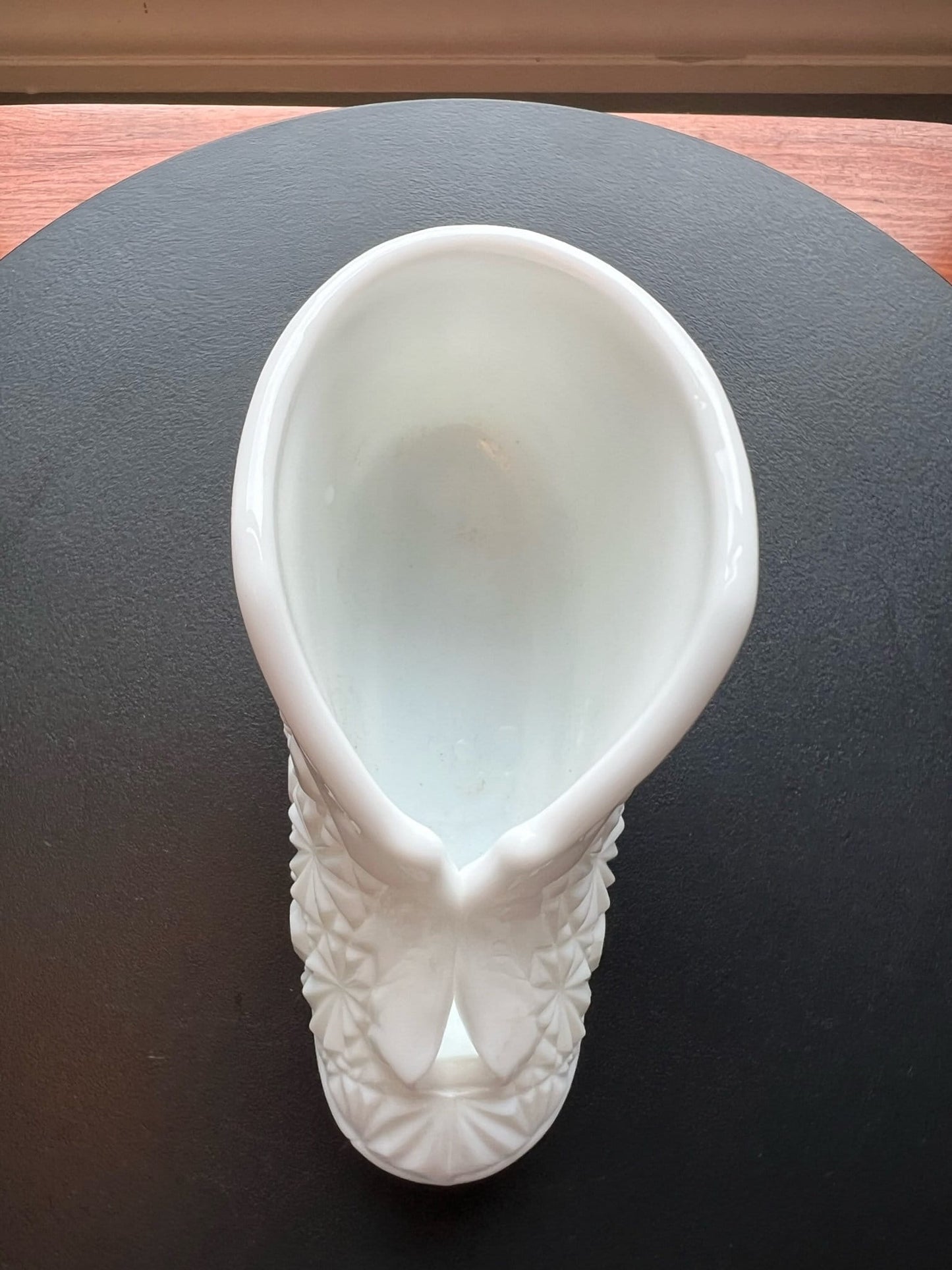 Vintage Fenton Daisy and Button Milk Glass Baby Bootie Old Virginia Glass Art Lover Antiques and Vintage