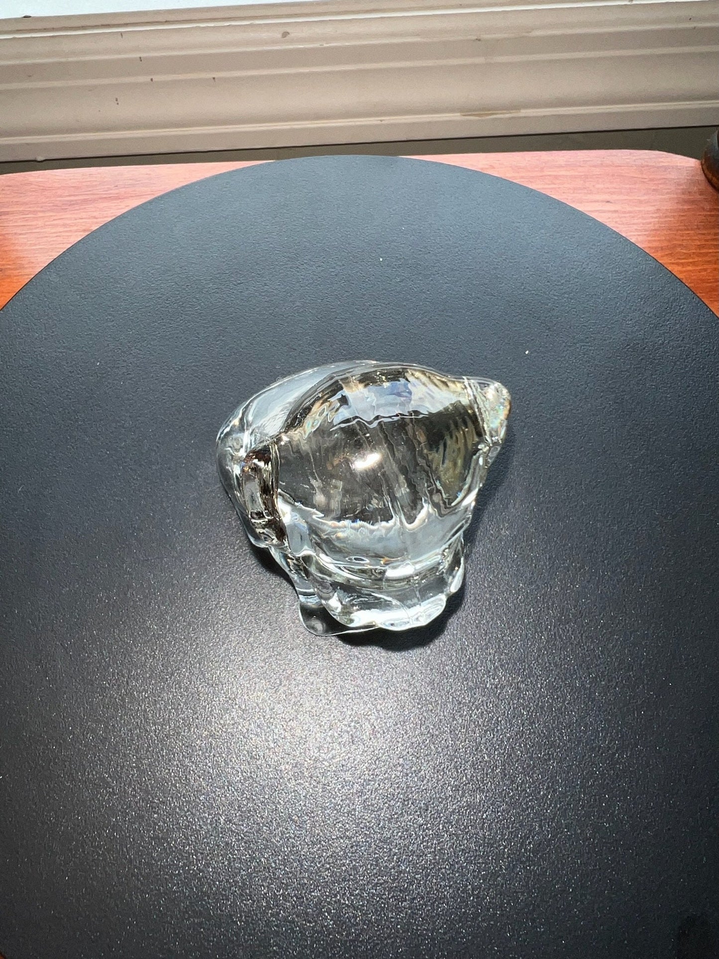 Vintage Mopey Sad Puppy Dog Hollow Glass Art Figurine Clear Glass 1940’s Federal Glass Lover Antiques and Vintage
