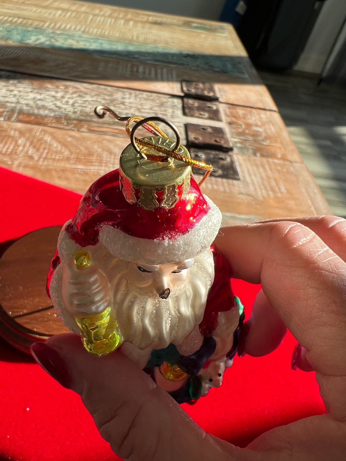 Vintage Santa Claus Ornament, Santa Christmas Ornaments, Old St. Nicholas St. Nick, Lover Antiques and Vintage