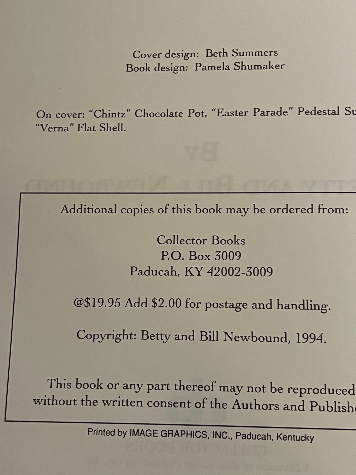 Collector’s Encyclopedia of Blue Ridge Dinnerware Identification & Values Guide Book by Betty Bill Newbound Lover Antiques and Vintage