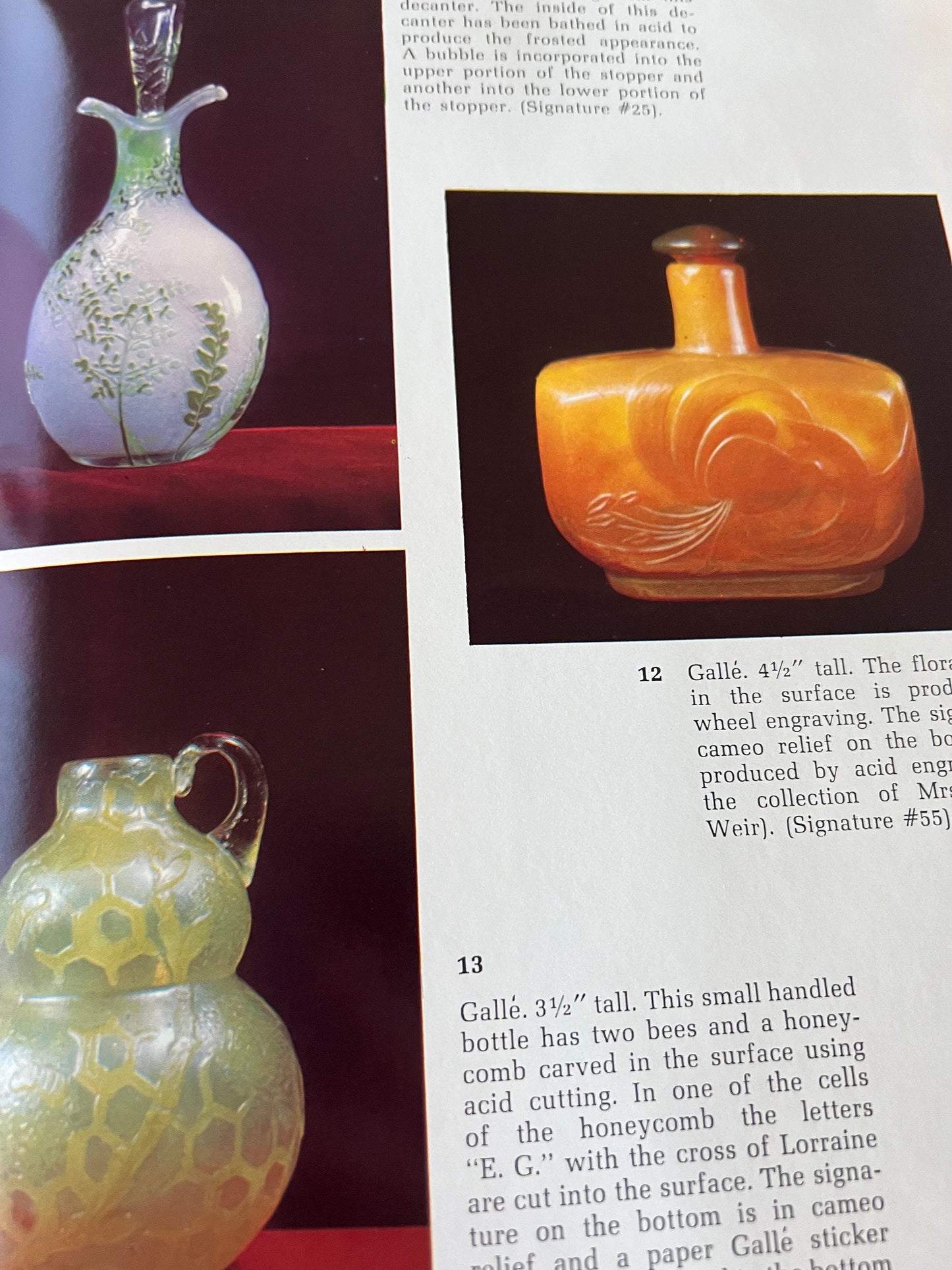 Vintage French Cameo Glass Book, by Berniece and Henry Blount, Cameo Glass Guide, 1968, Glass from France, Lover Antiques and Vintage