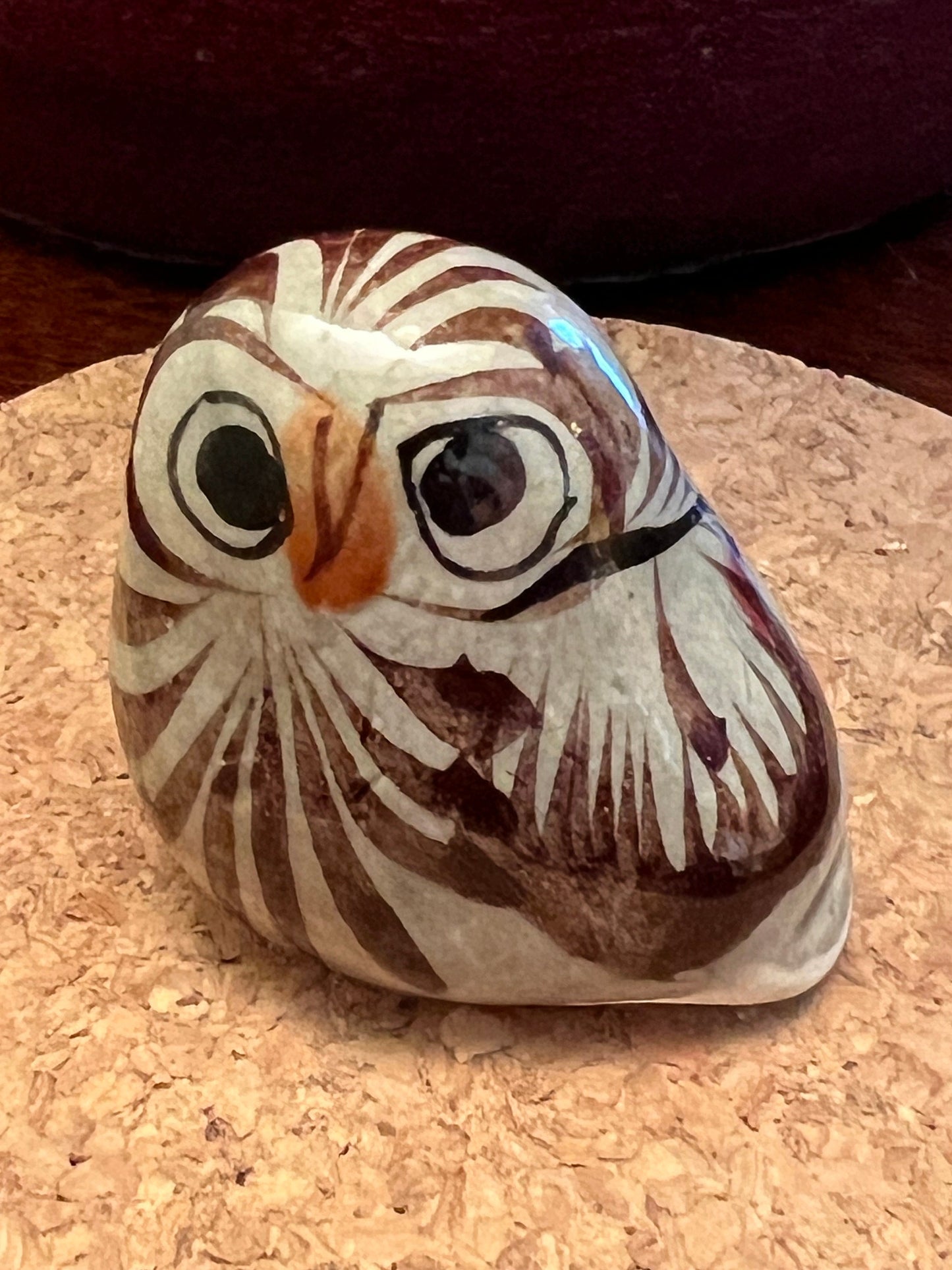 Vintage Tonala Mexican Pottery Owl, El Palomar, Ken Edwards Pottery, Owl Art, Mid-Century Modern Pottery, Bird Lover Antiques and Vintage