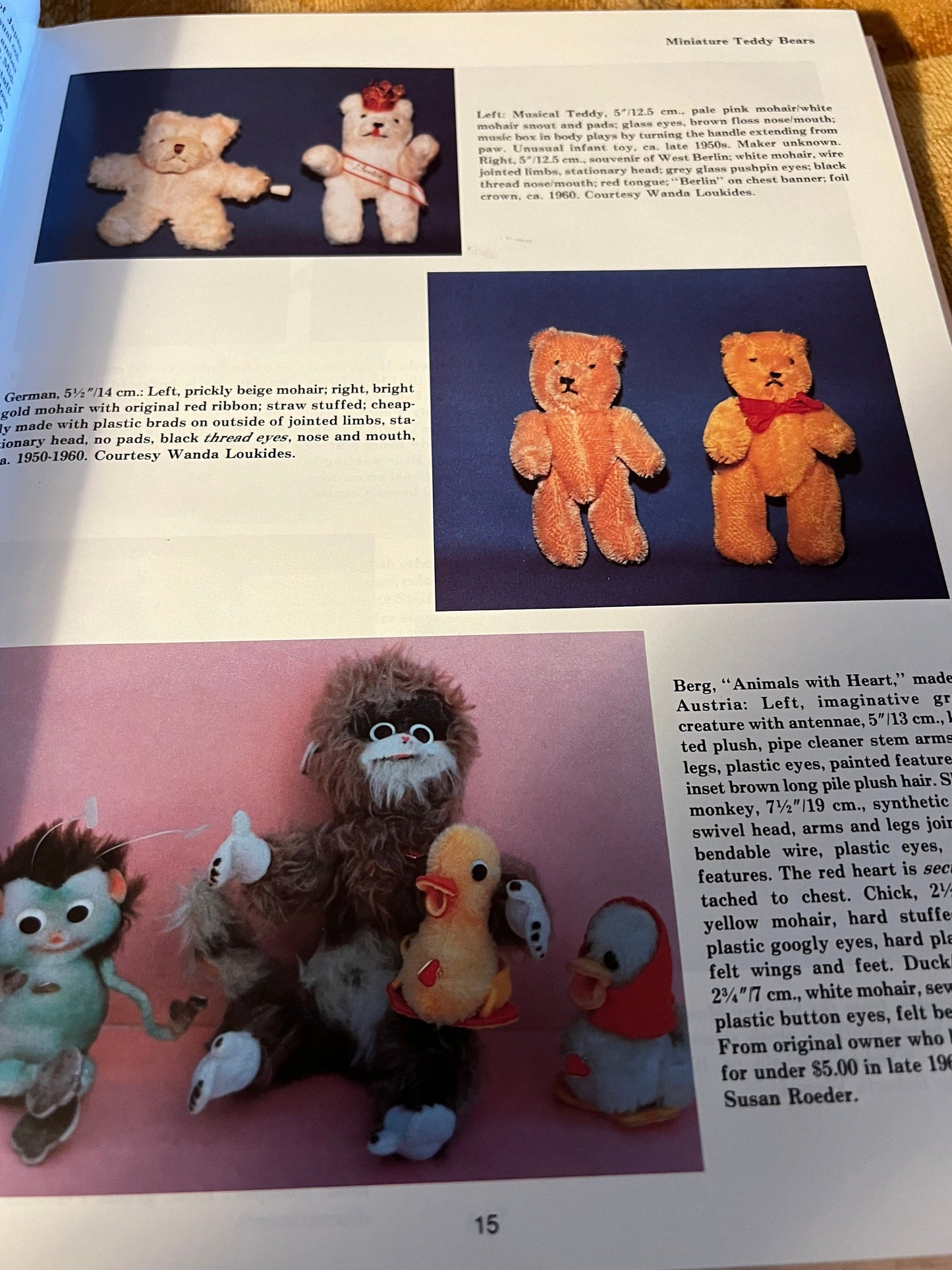 Vintage Teddy Bears Steiff Animals book, Terry Bear Book, Steiff Stuffed Animals Guide, Lover Antiques and Vintage
