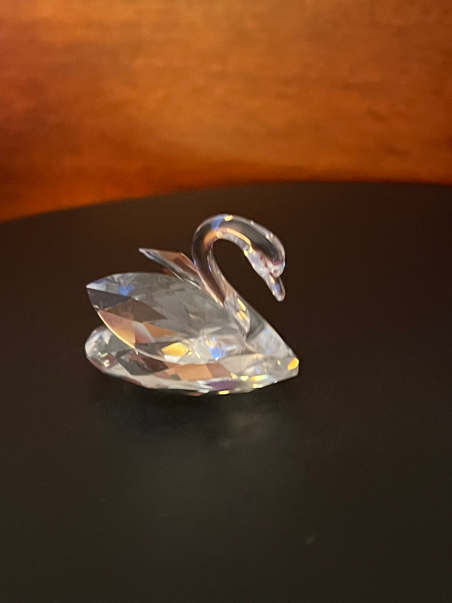Vintage Swan Crystal Figurine, Lover Antiques and Vintage