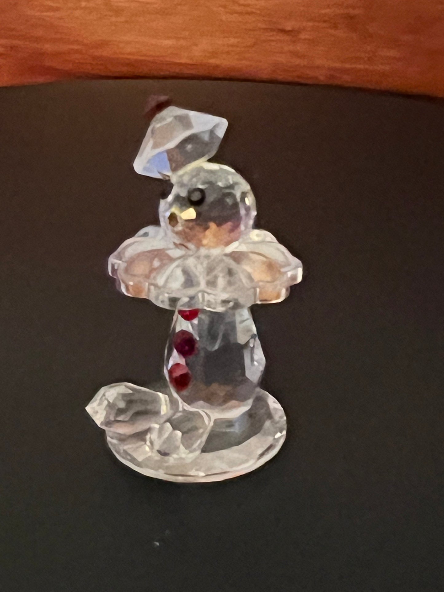 Vintage Clown Crystal Figurine, Cute Glass Clown Figure, Clown Collectibles, Lover Antiques and Vintage